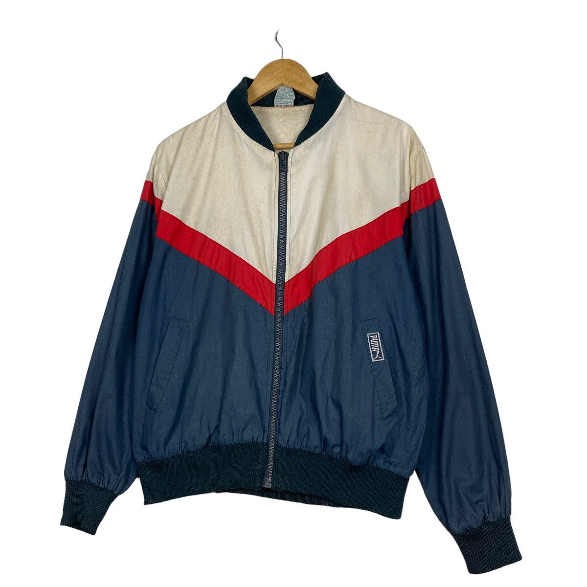 Japanese Brand × Puma × Sports Specialties 80s Puma Small Logo Fullzip Jacket Size US M / EU 48-50 / 2 - 2 Thumbnail