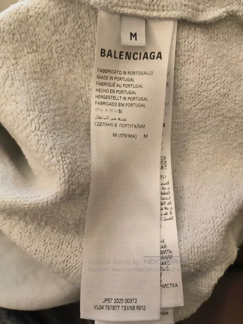 Balenciaga Balenciaga Hooded Long Sleeve Sweatshirt Size US M / EU 48-50 / 2 - 6 Thumbnail