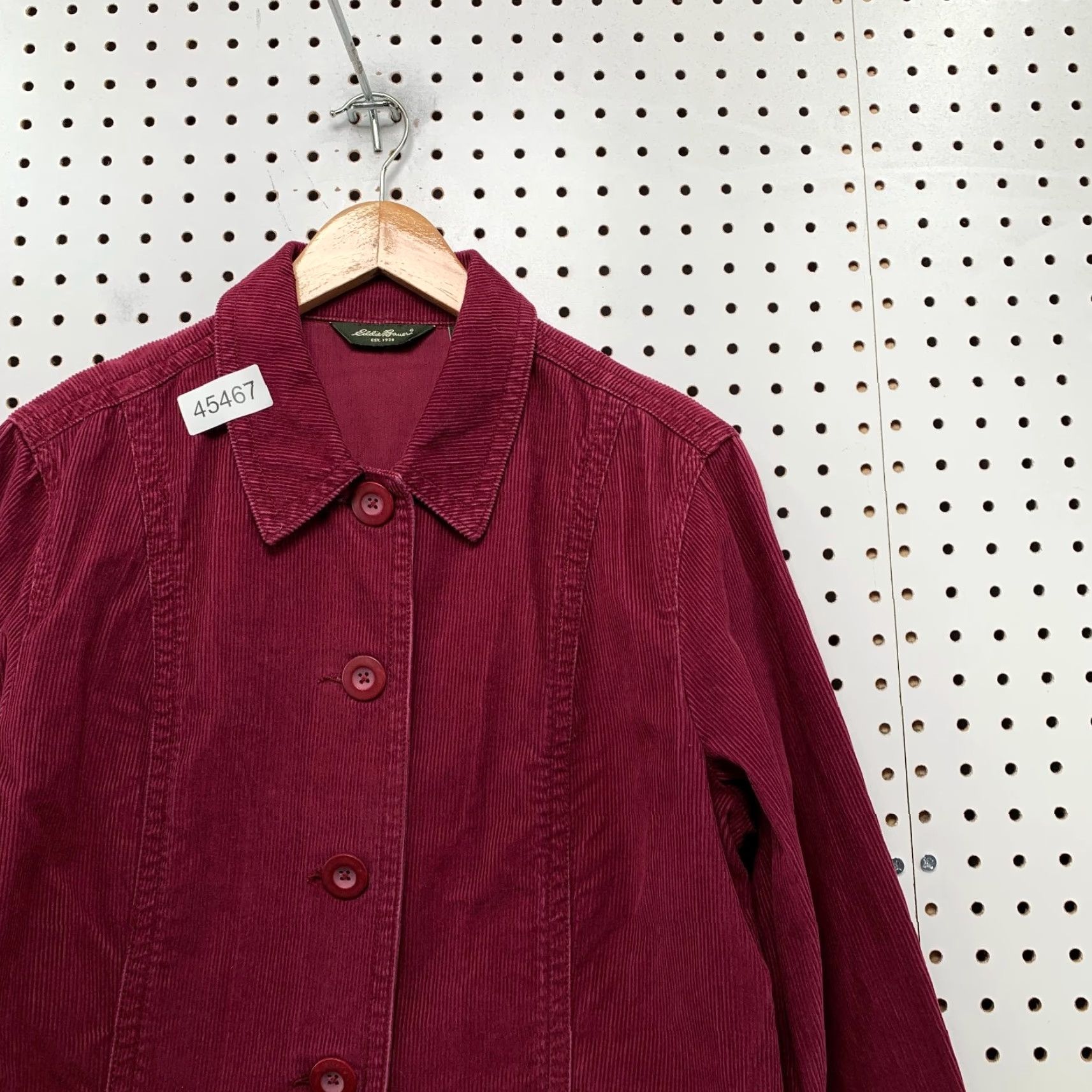 Eddie Bauer Eddie Bauer Corduroy Jacket Womens Large Red Pocket Cotton Jacket Size L / US 10 / IT 46 - 5 Thumbnail