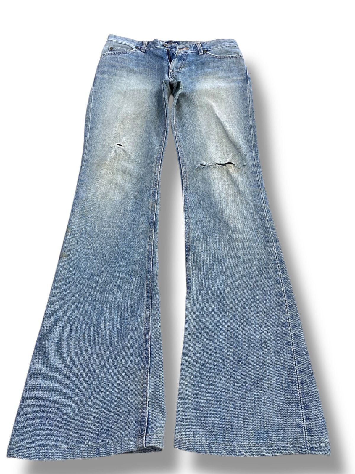 Edwin Edwin Light Faded Wash Style Flare Jeans Size US 29 - 1 Thumbnail