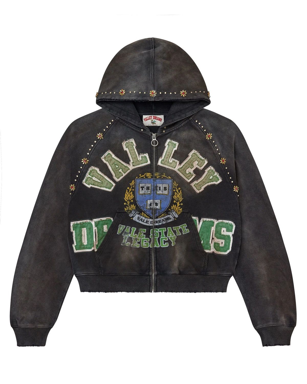 Vale Vale Black Gem Zip Up Hoodie Size US XL / EU 56 / 4 - 1 Thumbnail