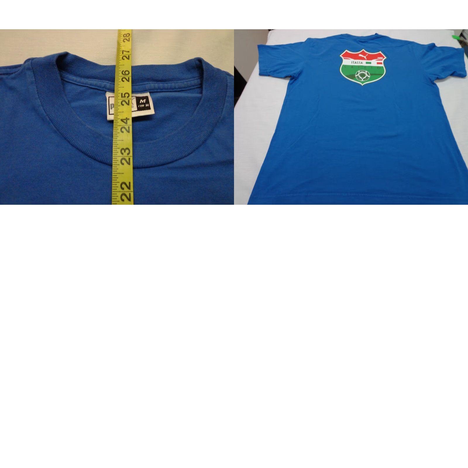Puma PUMA ITALIA CALCIO SOCCER FUTBOL BLUE T-SHIRT M PUMA Men Short Sleeve Size M Blue Sports VS Flaw Size US M / EU 48-50 / 2 - 8 Thumbnail