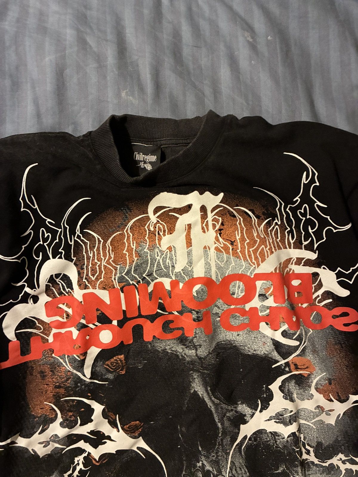 Civil Regime Civil Regime “Blooming Through Chaos” Skull Graphic Tee – M Size US M / EU 48-50 / 2 - 5 Thumbnail