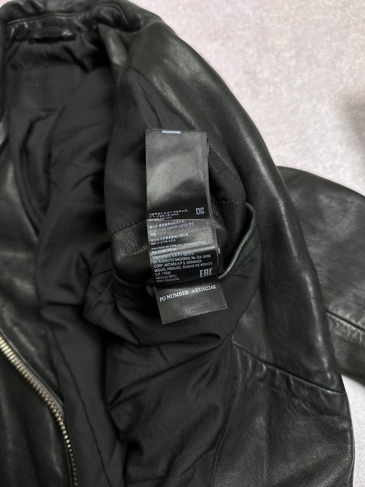 Allsaints Allsaints Genuine Leather Womans Jacket US 2 Size S / US 4 / IT 40 - 9 Thumbnail