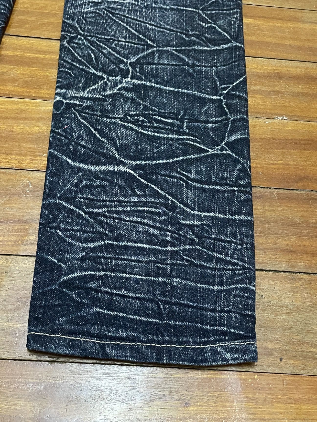 If Six Was Nine Very Rare Design Vintage Blow By Blue Distressed Jeans 2000s Size US 33 - 8 Thumbnail