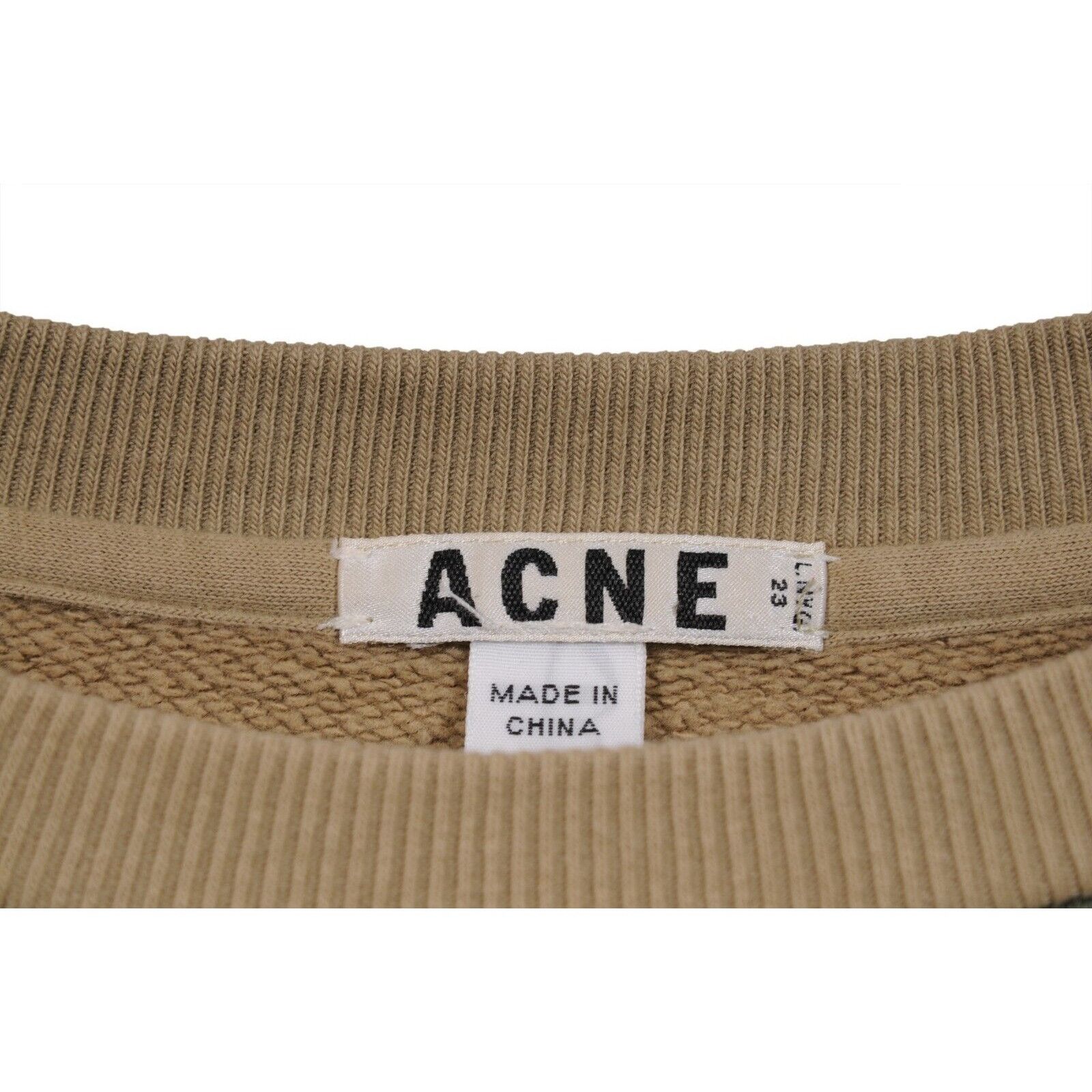 Acne Studios Brian Print Sweater Brown Green Size US XS / EU 42 / 0 - 4 Thumbnail