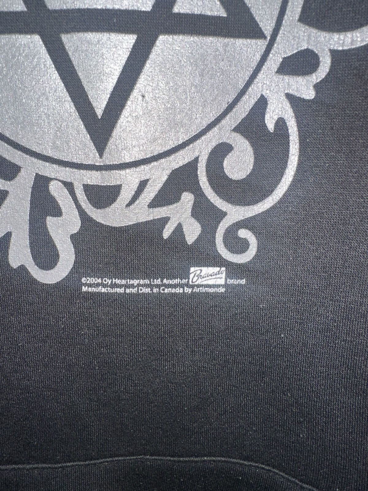 Band Tees Vintage 2004 Him Heartagram Band Hoodie Opium Bam Margera Size US L / EU 52-54 / 3 - 3 Thumbnail