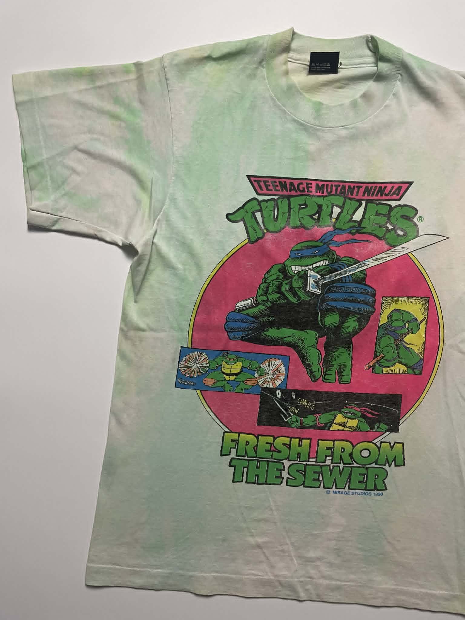 Vintage Vintage Teenage Mutant Ninja Turtles TMNT Tie Dye Shirt Size US S / EU 44-46 / 1 - 2 Thumbnail