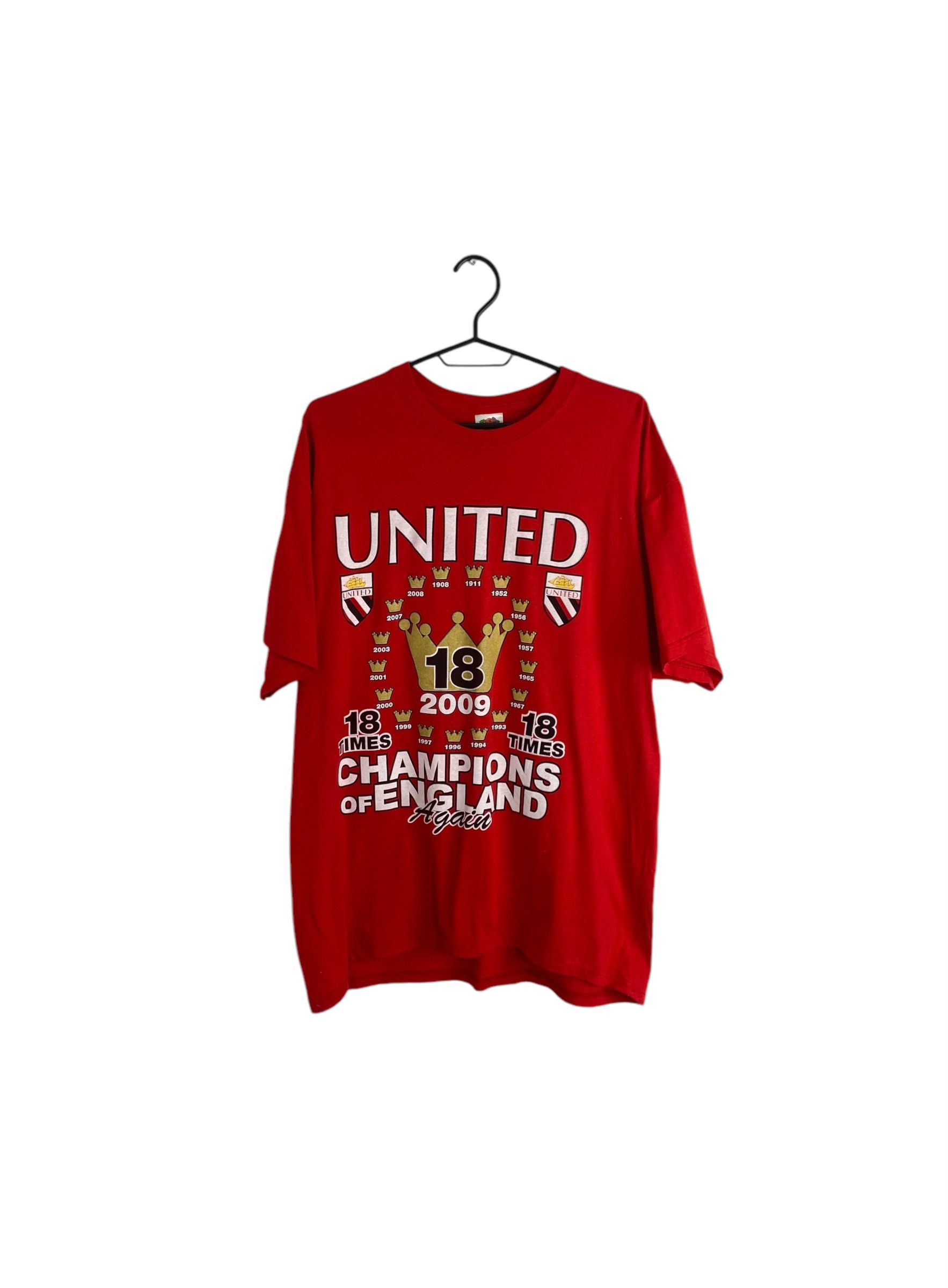 Vintage Manchester United 2009 vintage doublesided tee Size US XL / EU 56 / 4 - 1 Thumbnail