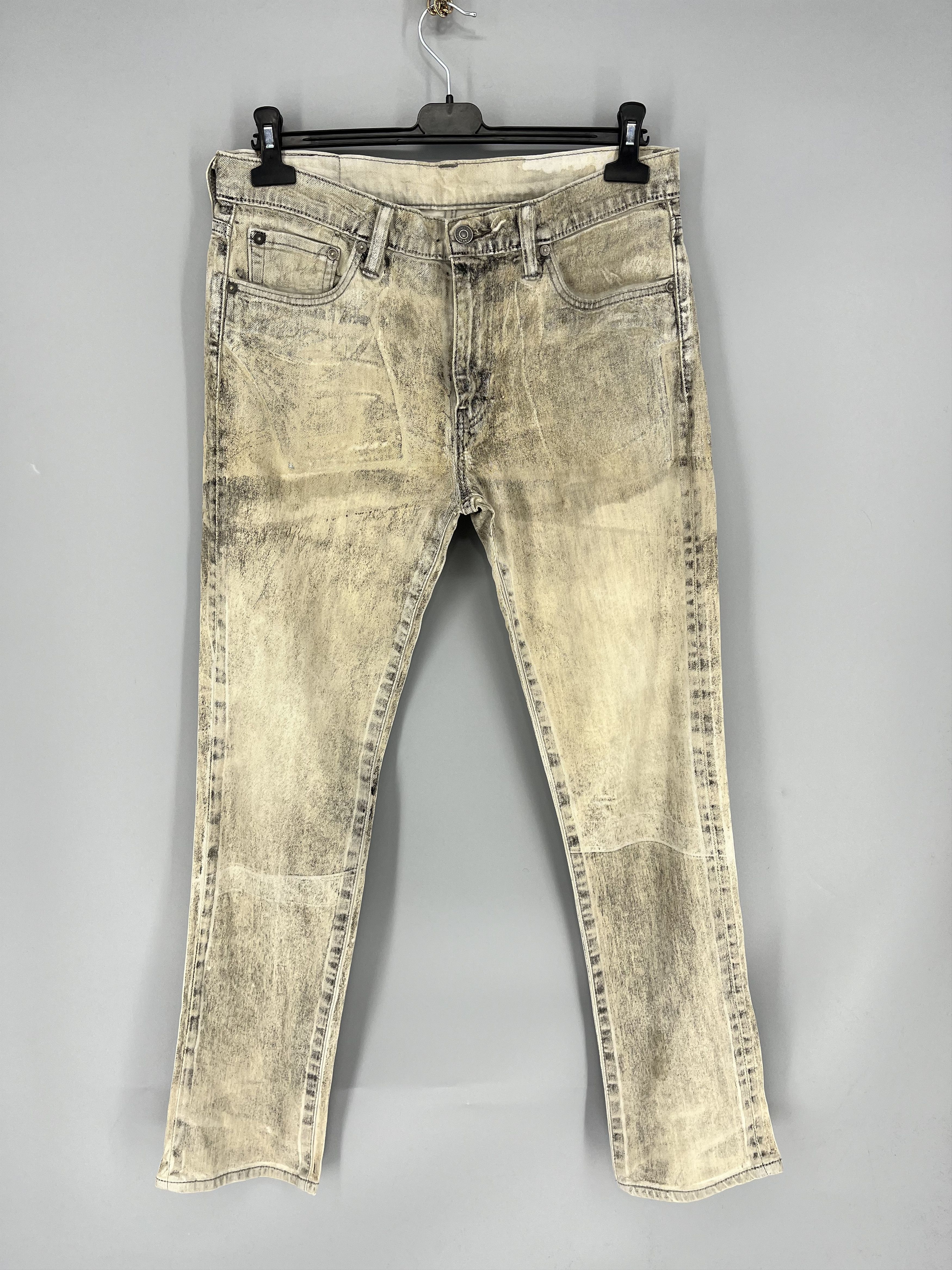 Levi's Vintage Levis 511 Beige Dirty Jeans Levi's Faded Denim Size US 33 - 1 Thumbnail