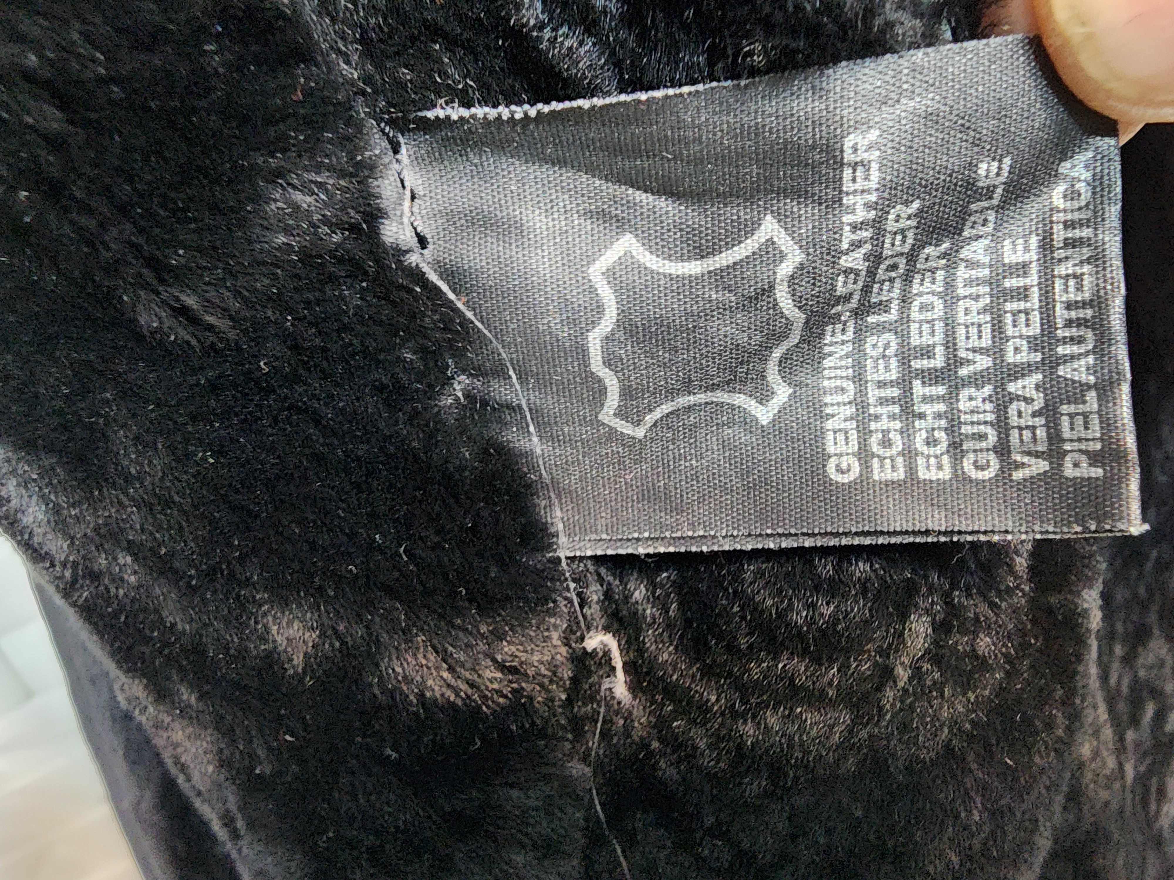 Furla Men's Black Sheepskin Coat: Warm Leather Jacket Size US L / EU 52-54 / 3 - 9 Thumbnail