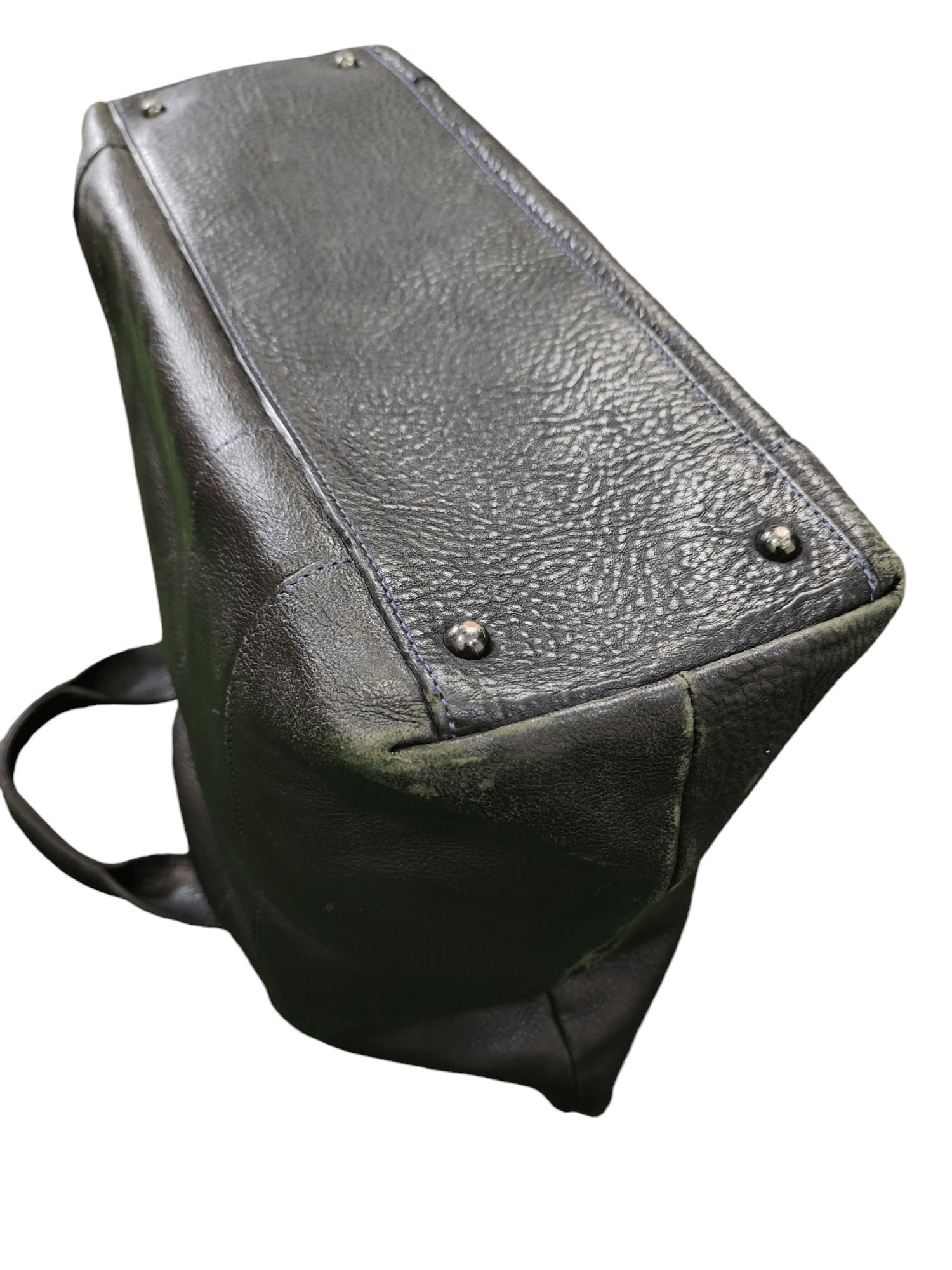 Genuine Leather Vintage Wogna Kagawa Japan Patina Olive Leather Tote Bag Size ONE SIZE - 11 Thumbnail