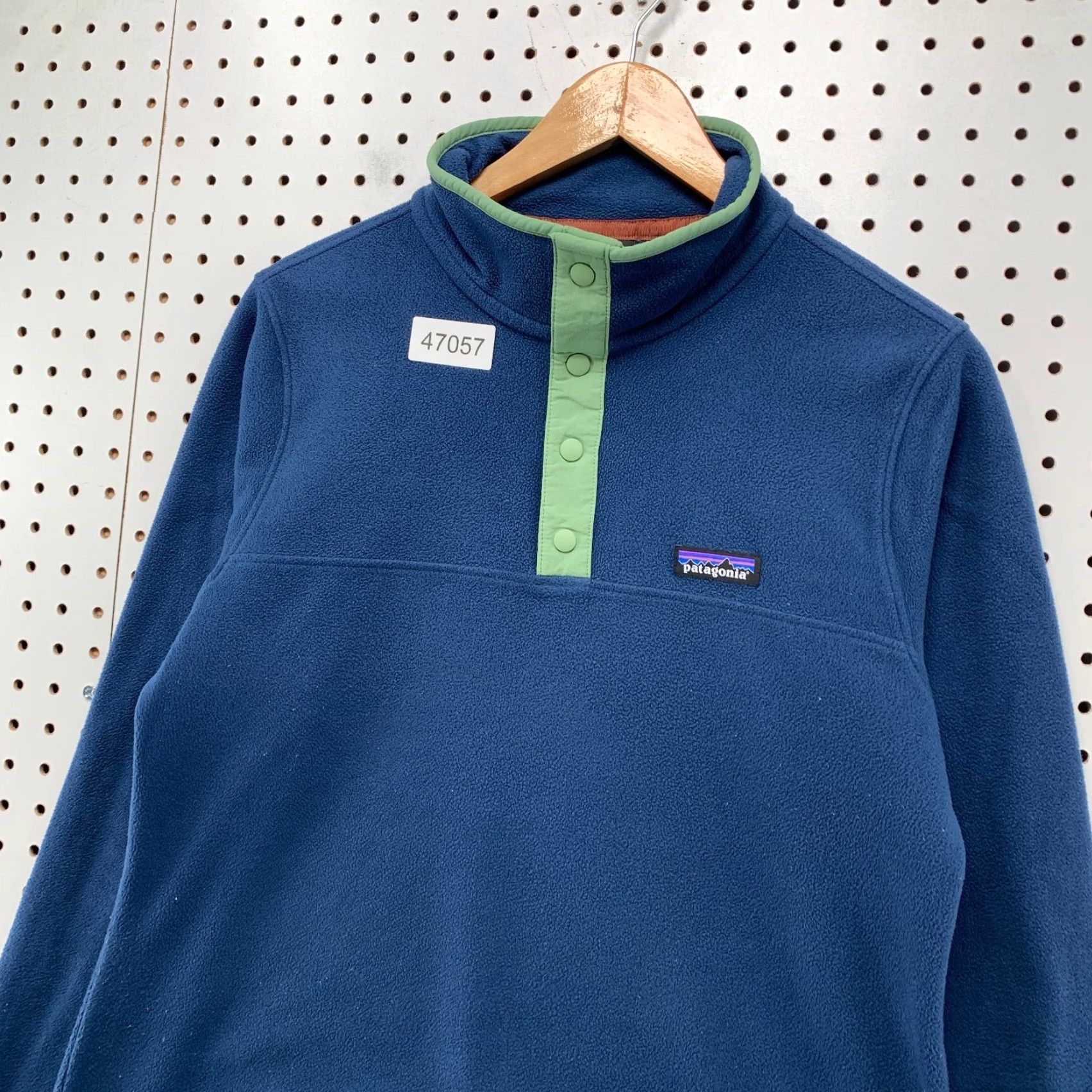 Patagonia Patagonia Women's Jacket M Blue Fleece 1/4 Snap Pullover Micro D Sweater - Outdoor Basic Coat, Regular Fit, Logo, Casual Climate Casual Womens Size M / US 6-8 / IT 42-44 - 6 Thumbnail