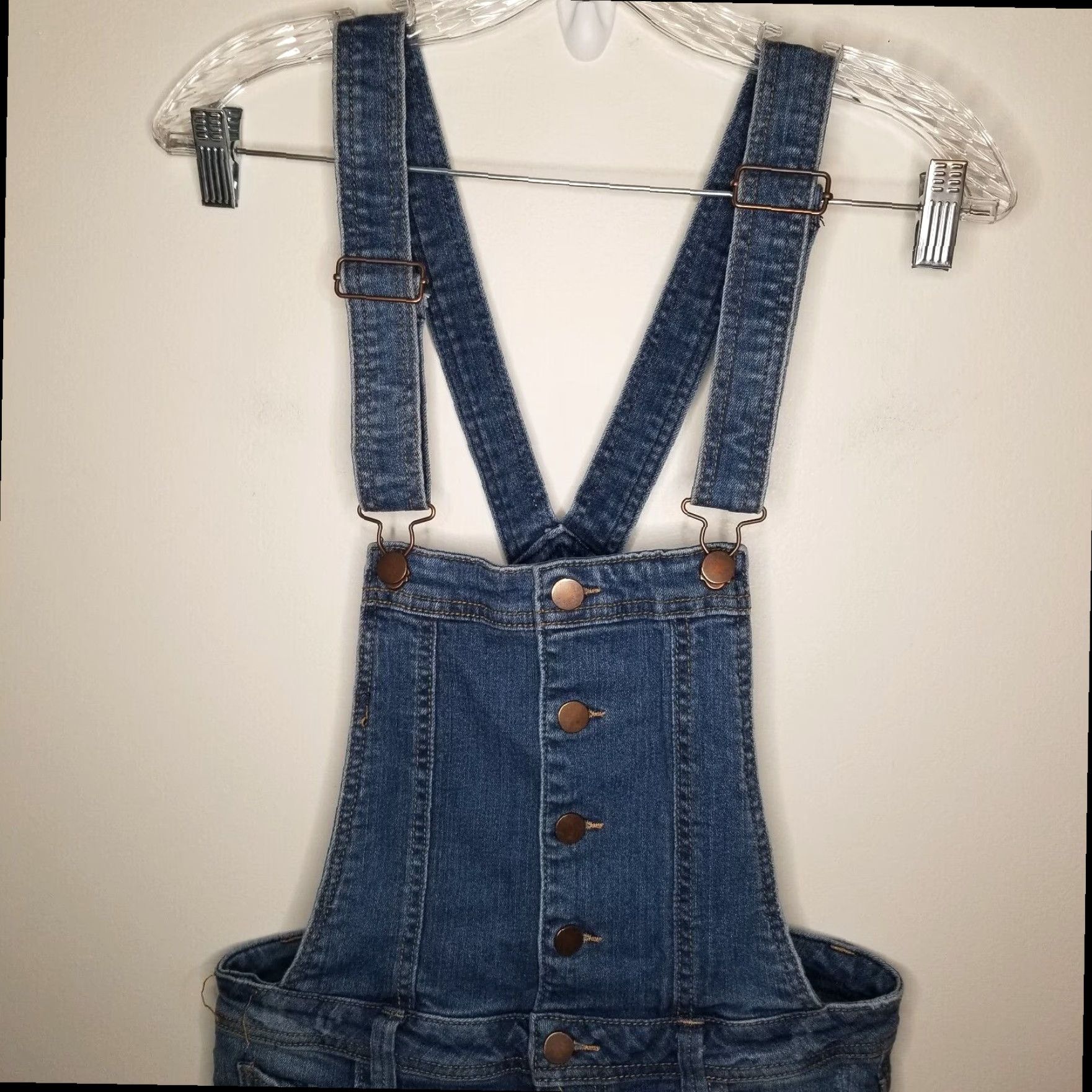Vintage Tinseltown Distressed Denim Overalls Womens Blue Size Small Size 28" / US 6 / IT 42 - 3 Thumbnail