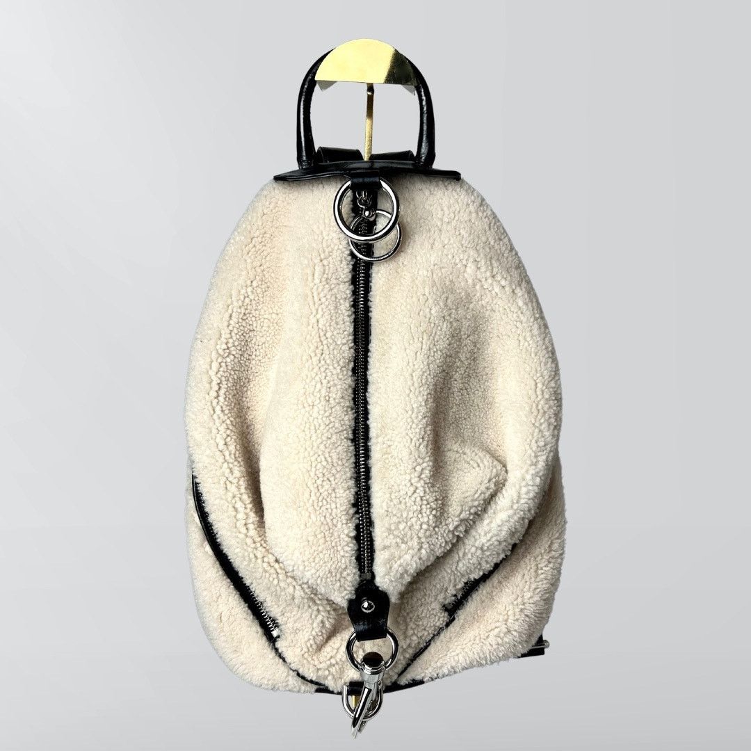 Rebecca Minkoff Rebecca Minkoff Shearling & Leather Julian Side Zip Backpack Size ONE SIZE - 3 Thumbnail