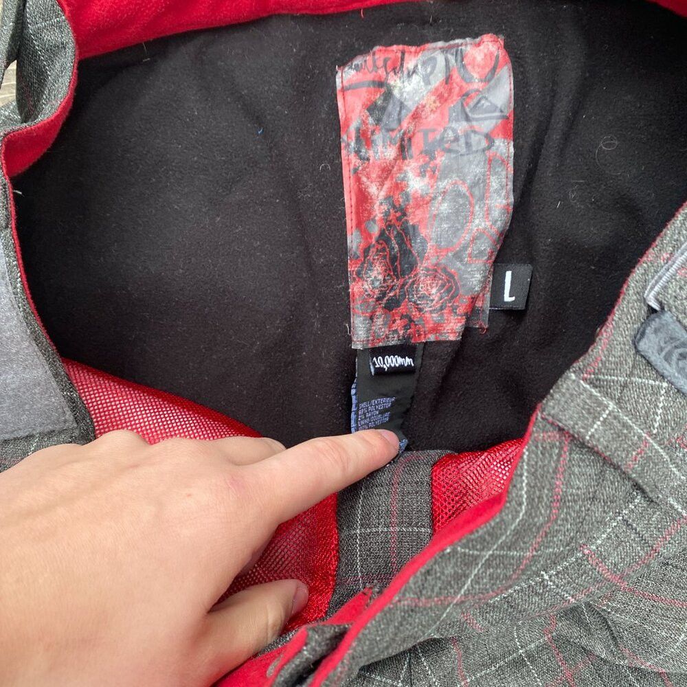 Quicksilver × Vintage Vintage Y2K Embroidered Quicksilver Railin Snow Pants Plaid Size US 36 / EU 52 - 6 Thumbnail