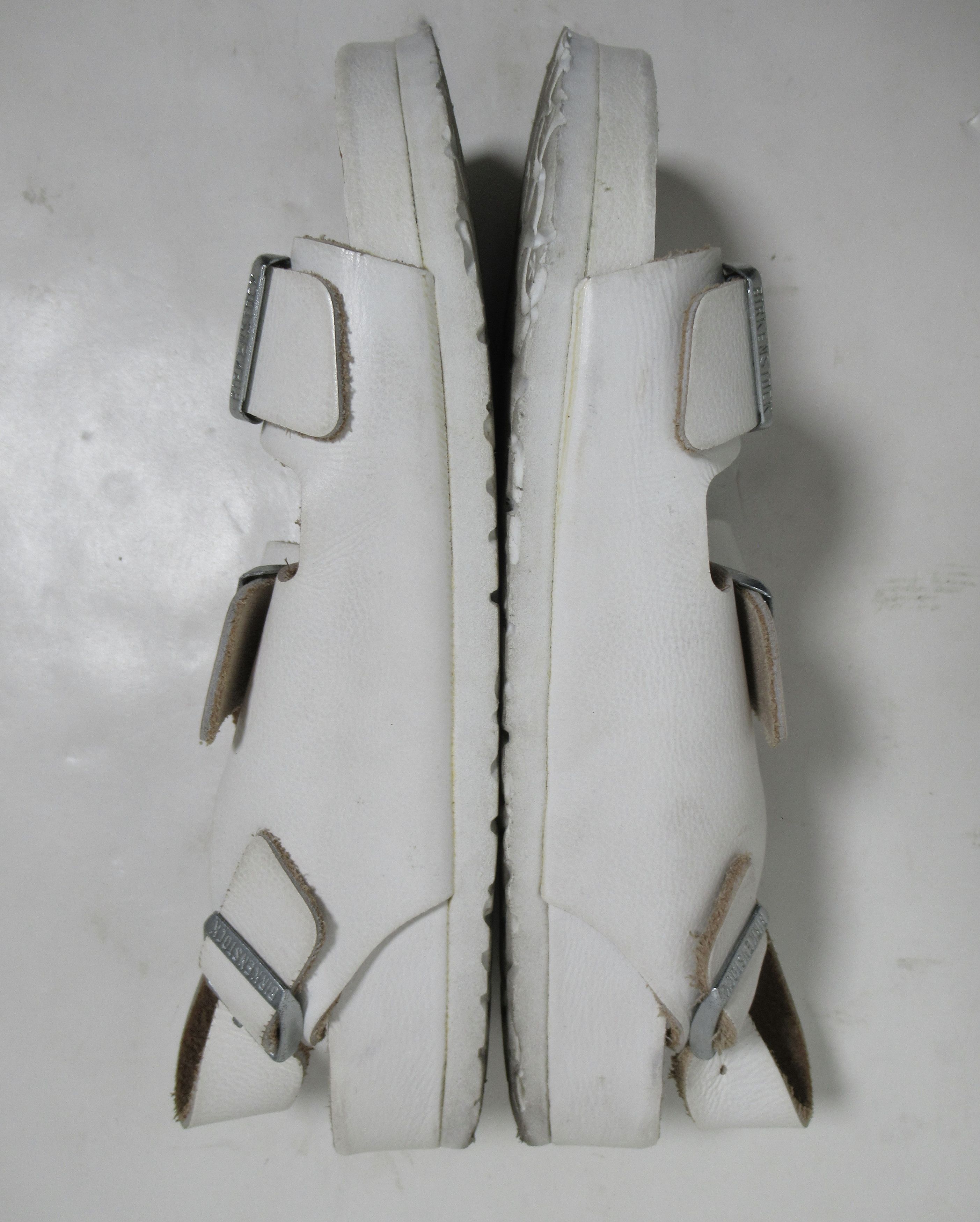 Birkenstock Birkenstock Milano Buckle Leather Sandals White 9 US M Size US 9 / EU 42 - 9 Thumbnail