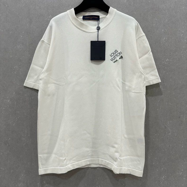 Louis Vuitton louis vuitton White Pin Short Sleeve Size US M / EU 48-50 / 2 - 1 Thumbnail