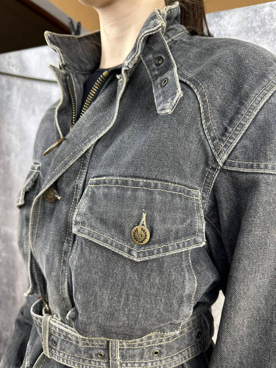 Belstaff Belstaff Black Prince Vintage 1970s Denim Jacket Motorcycle Size M / US 6-8 / IT 42-44 - 9 Thumbnail