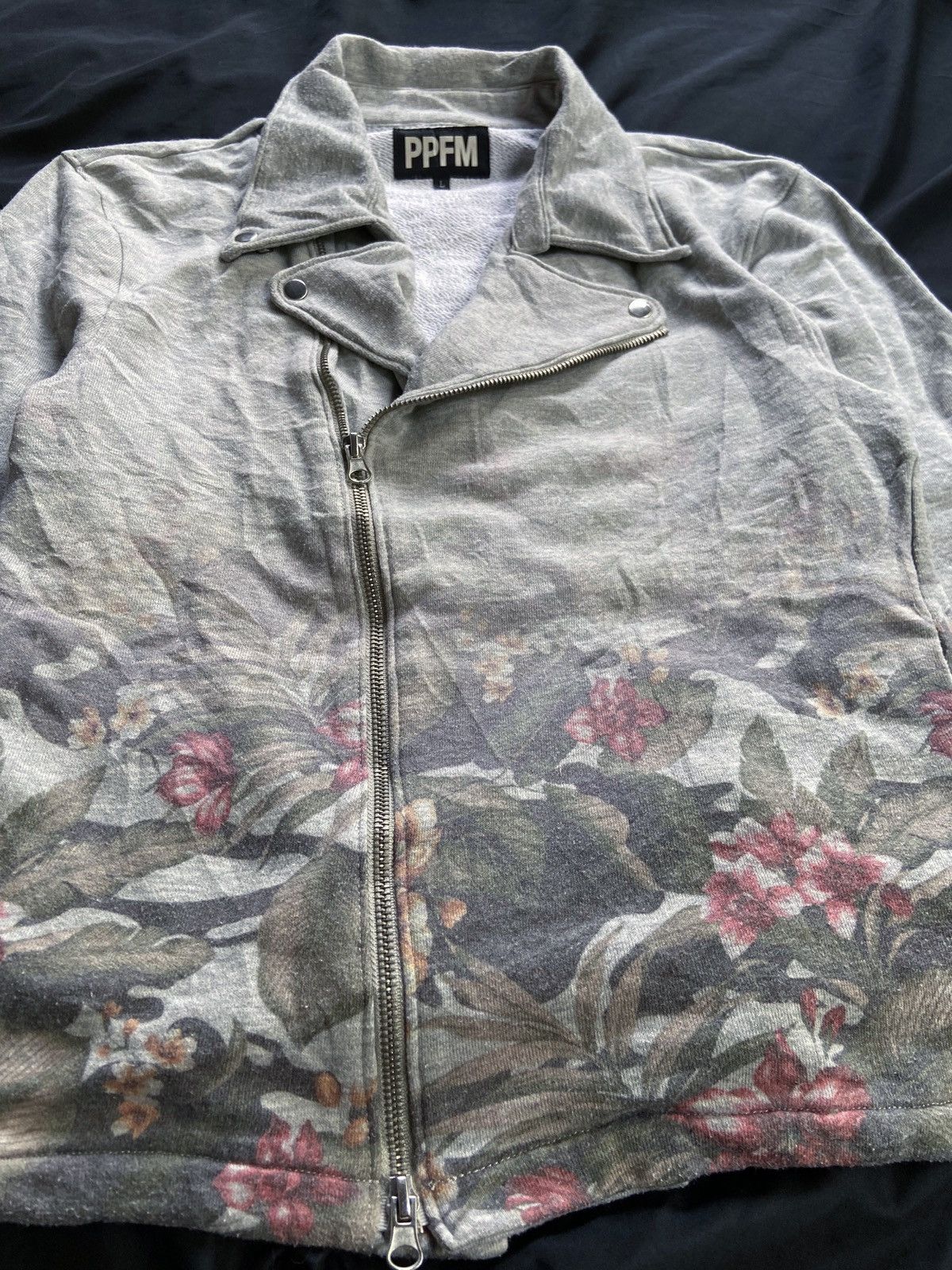 PPFM PPFM FLOWERS ASYMMETRICAL ZIP JACKET Size US M / EU 48-50 / 2 - 5 Thumbnail