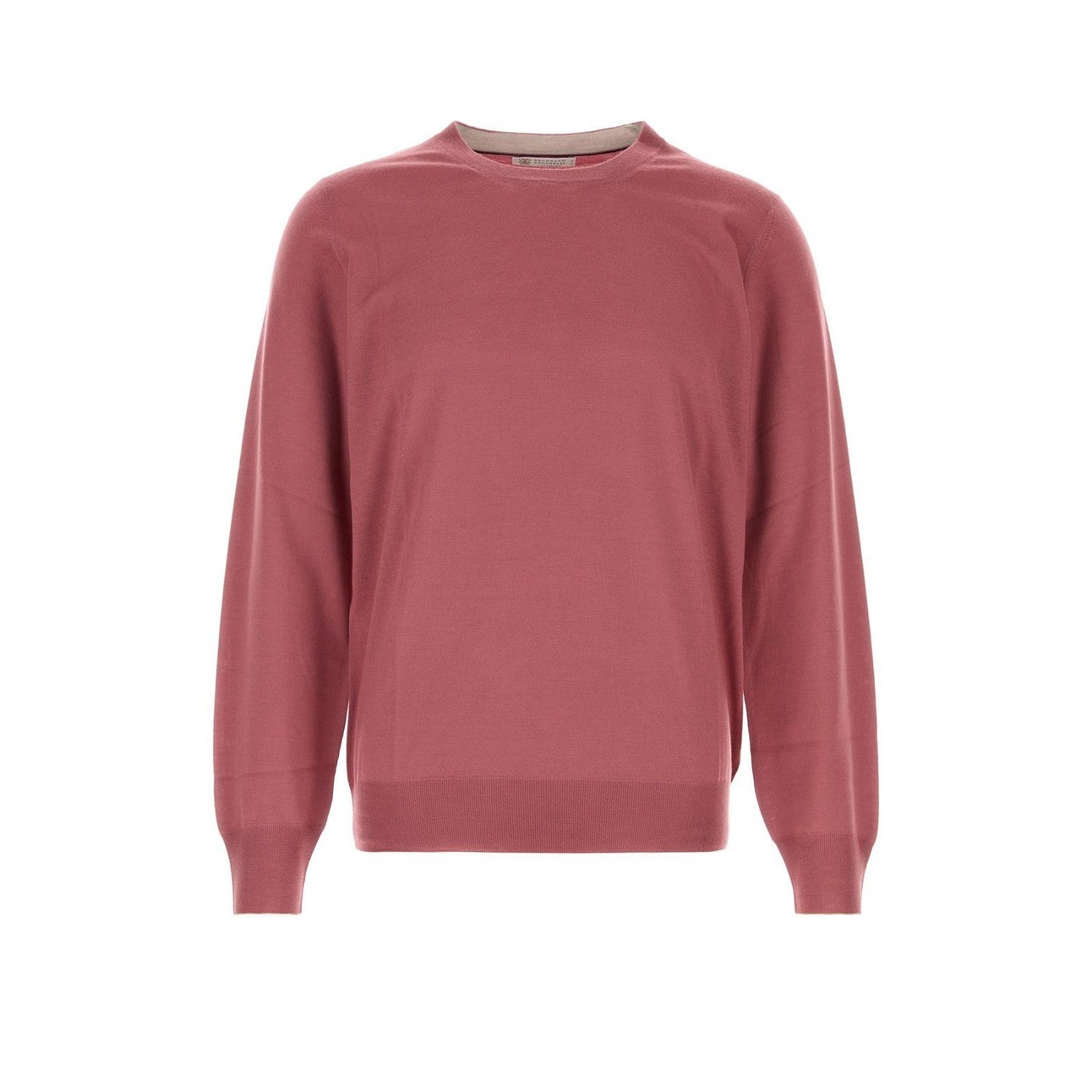 Brunello Cucinelli BRUNELLO CUCINELLI Dark Pink Wool Sweater New & Authentic (M Size US M / EU 48-50 / 2 - 1 Thumbnail