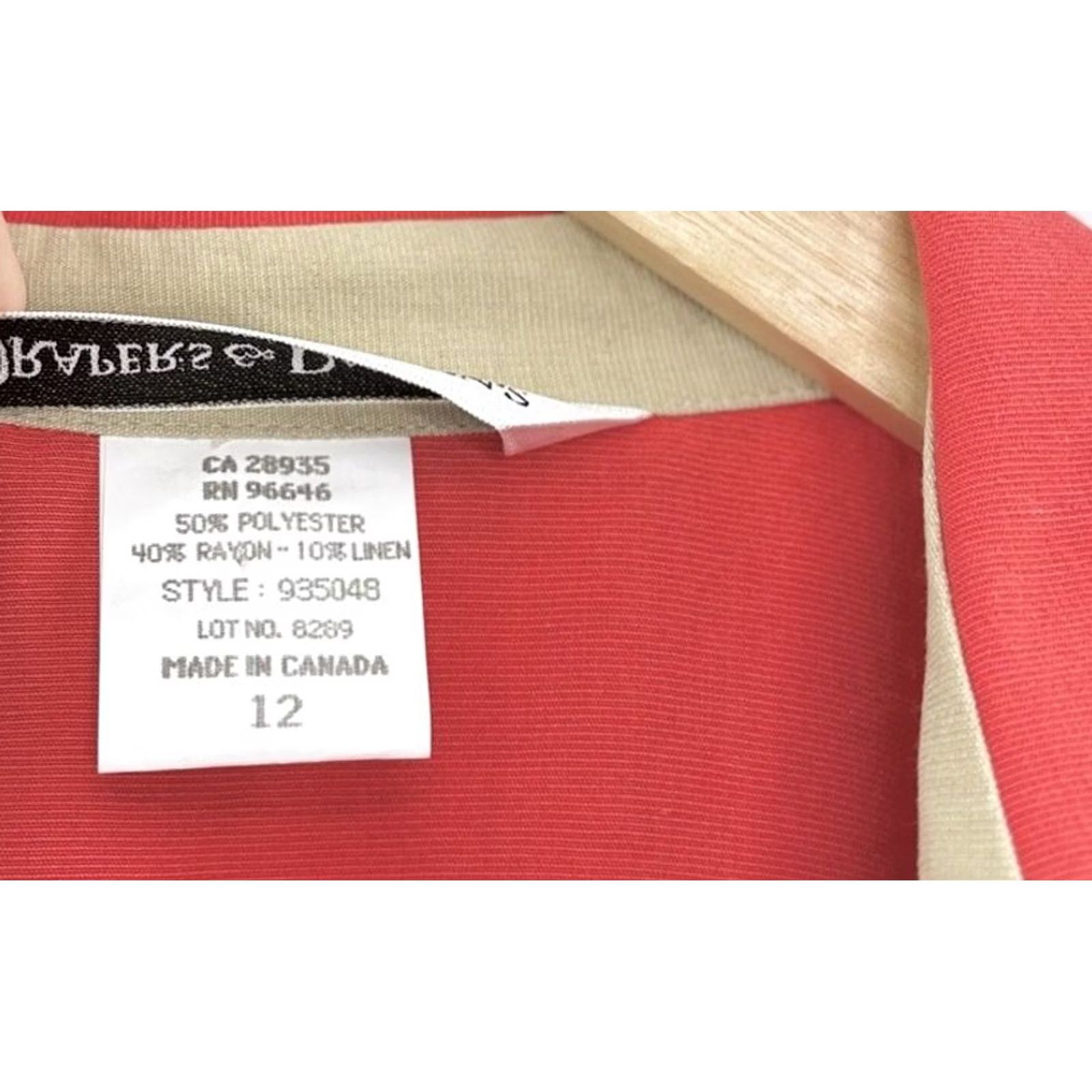 Vintage VINTAGE Draper & Damon’s Blazer Sweater Women Sz 12 NWT Bright Red Open Front U Lined Canada Size XL / US 12-14 / IT 48-50 - 7 Thumbnail