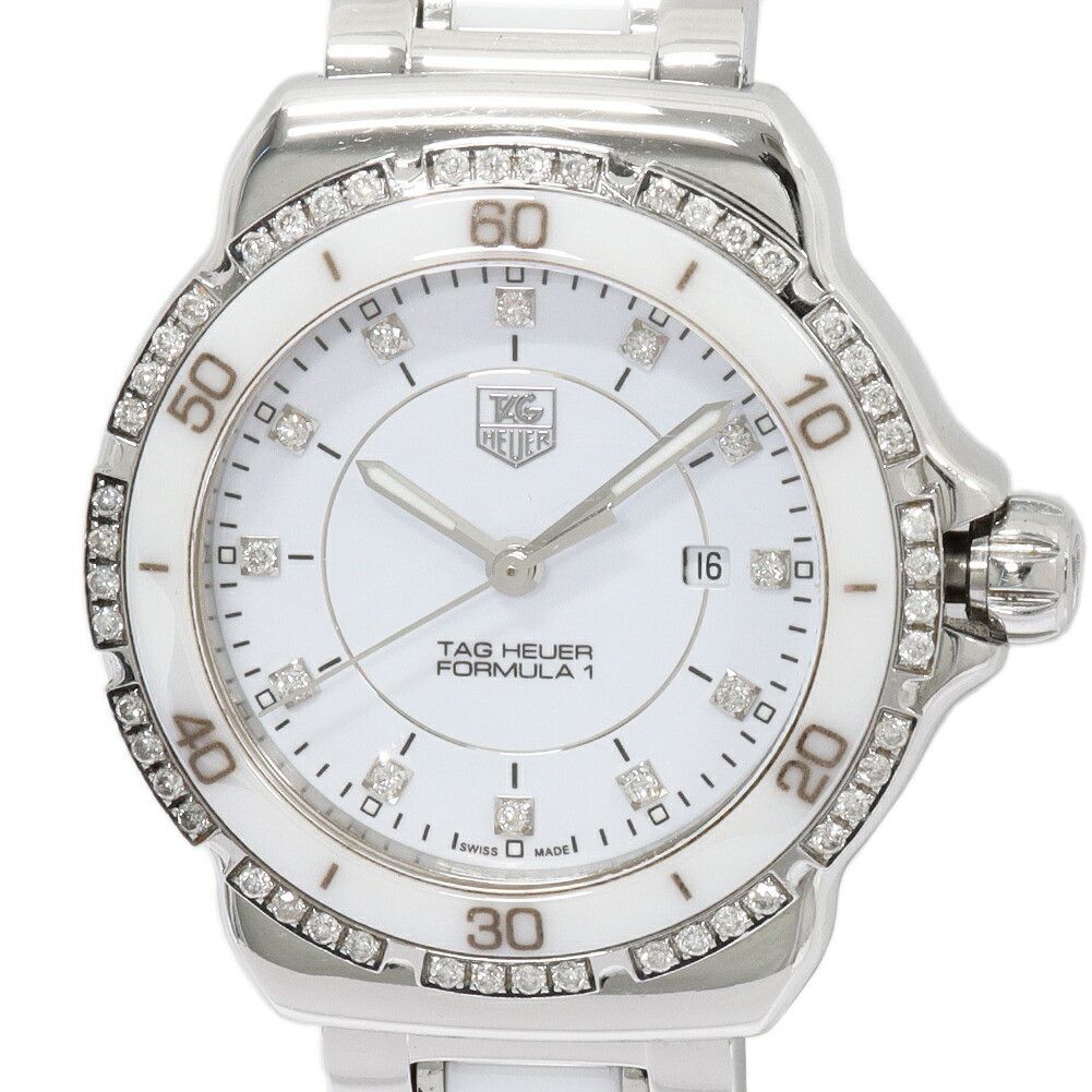 Tag Heuer TAG Heuer TAG Heuer Formula 1 Stainless Steel White Ceramic Metal Quartz WAH1313.BA0868 Size ONE SIZE - 1 Thumbnail