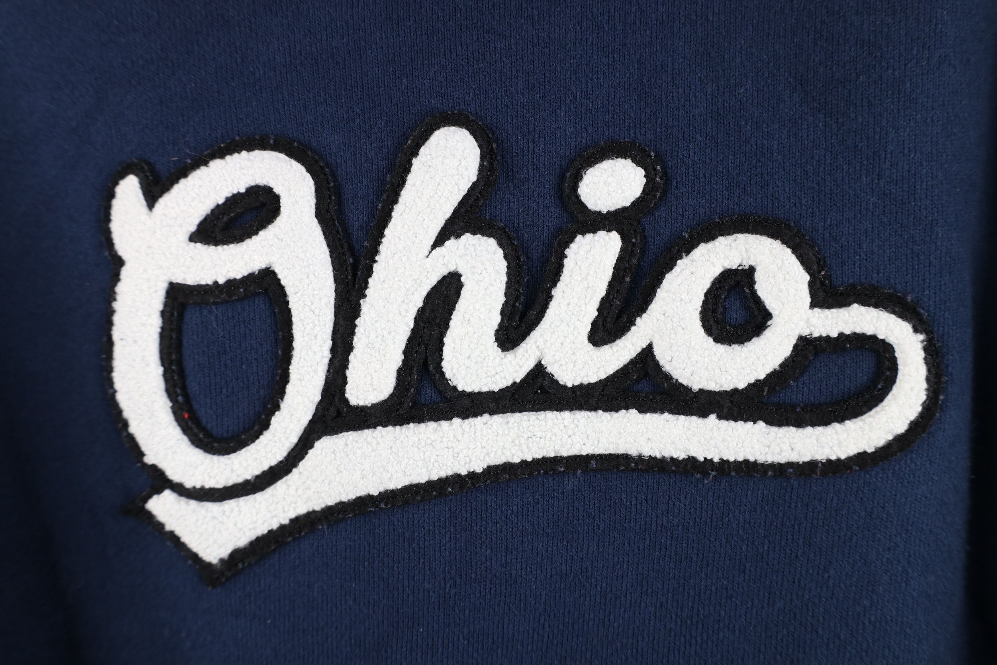 Vintage Y2K Streetwear Heavyweight Spell Out Ohio Hoodie Blue Size S / US 4 / IT 40 - 4 Thumbnail