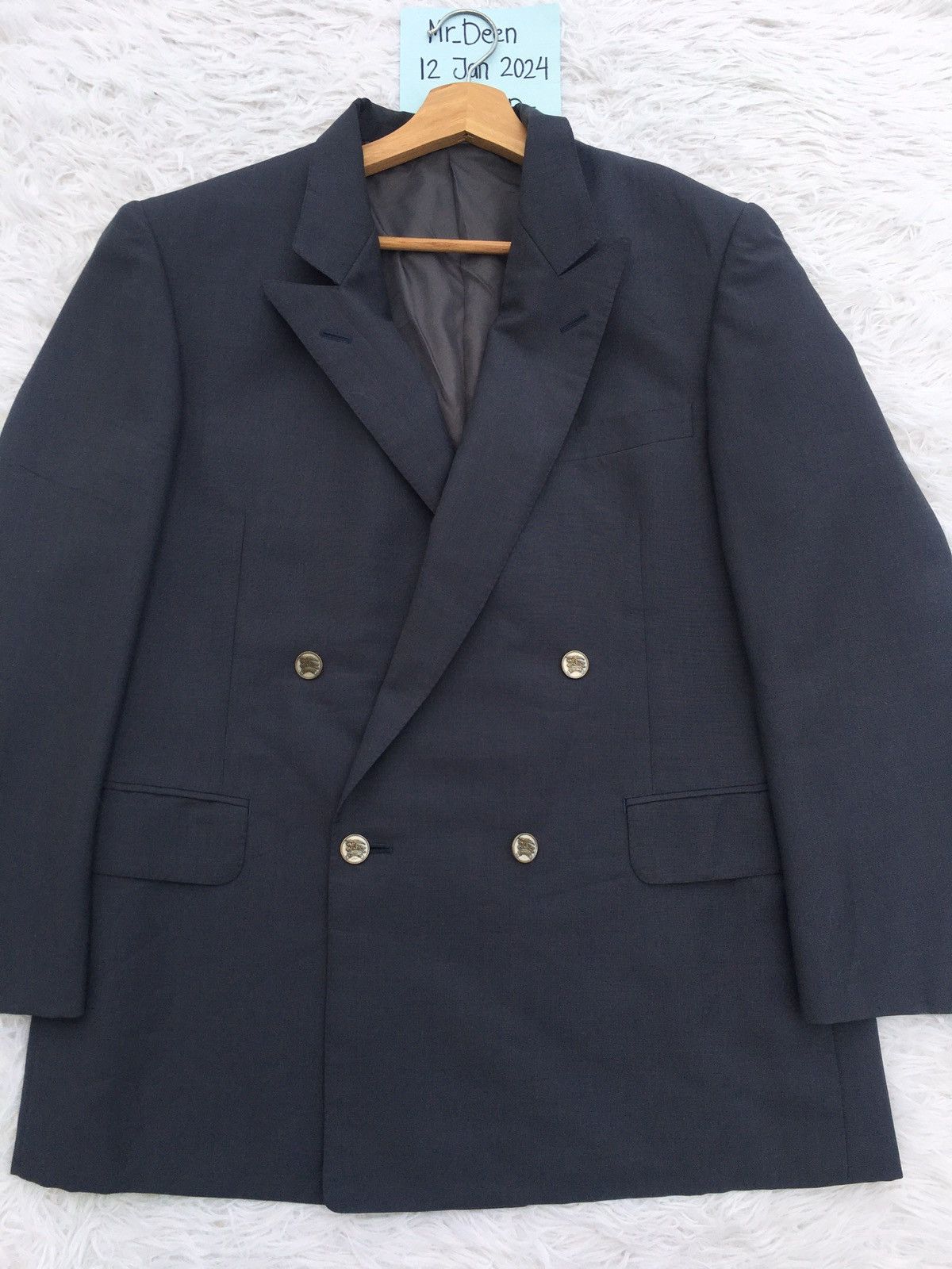 Burberry Rare Vintage Burberry Plain Blazer Size 36R - 6 Thumbnail