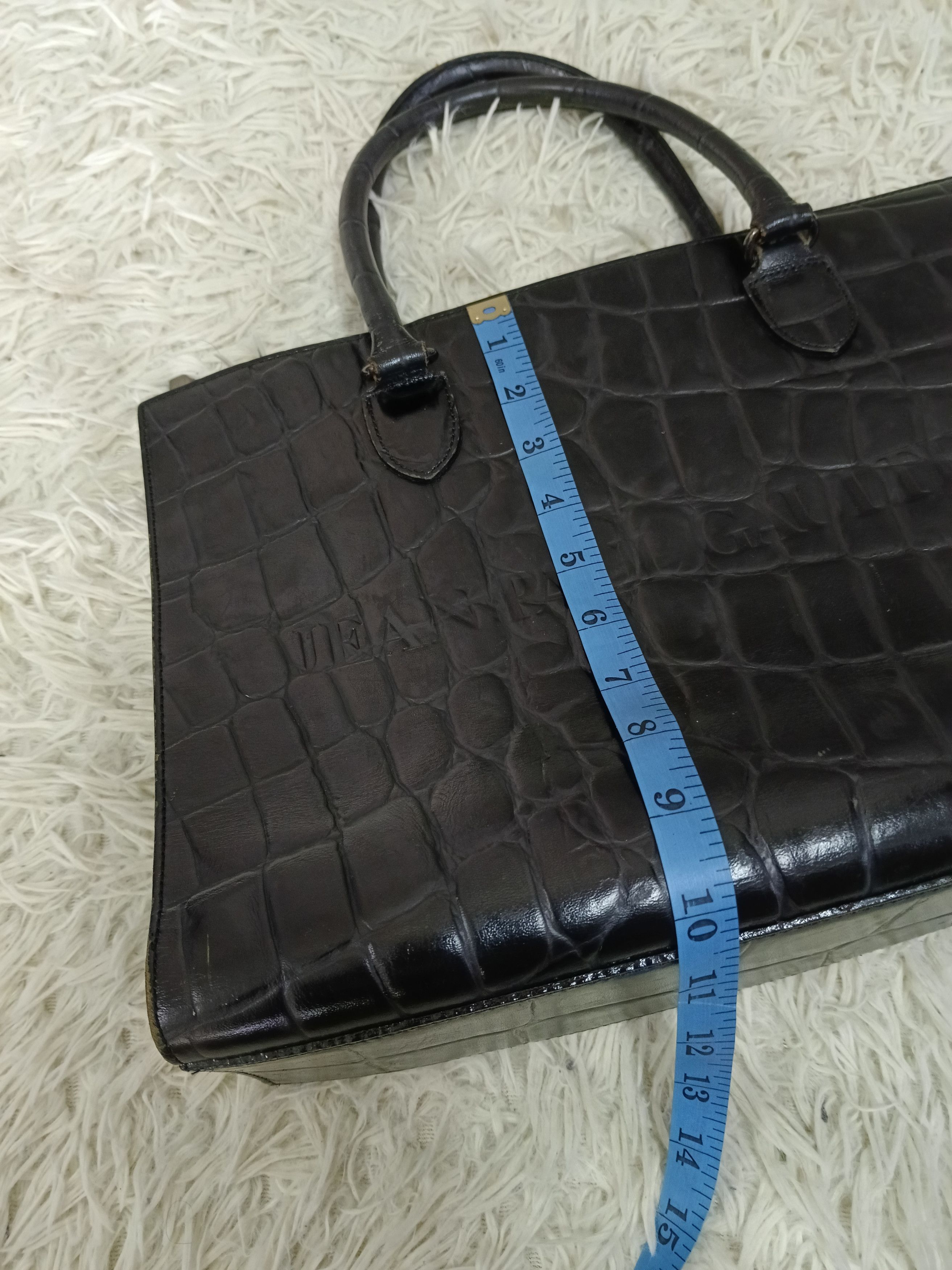 Jean Paul Gaultier Jean Paul Gaultier Leather Crocodile Embossed Pattern 2ways Size ONE SIZE - 12 Thumbnail