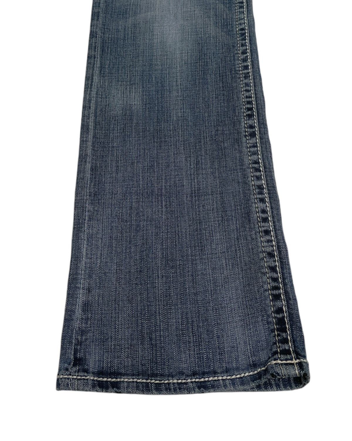 Le Grande Bleu (L.G.B.) Rare Design Vintage Brand Salvage Bootcut Flared Jeans 2000s Size US 35 - 5 Thumbnail