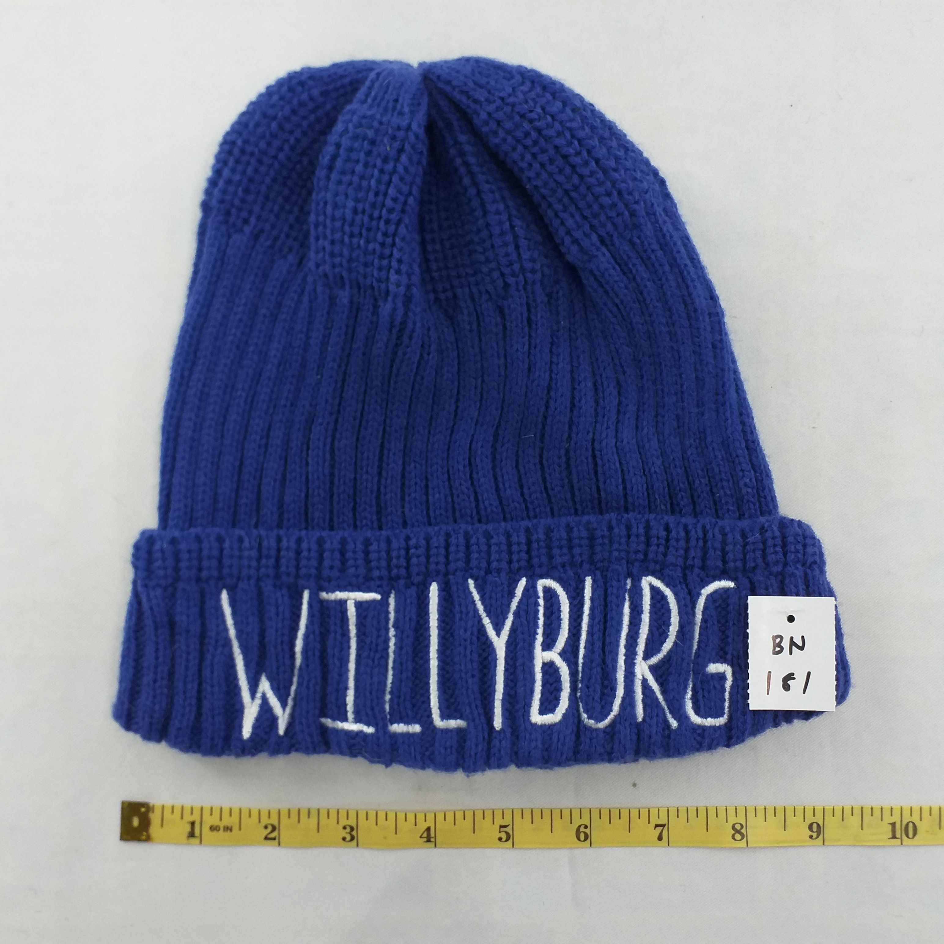 Japanese Brand Willyburg Spell out Embroidery Snow Cap Hat Beanie -BN181 Size ONE SIZE - 3 Thumbnail