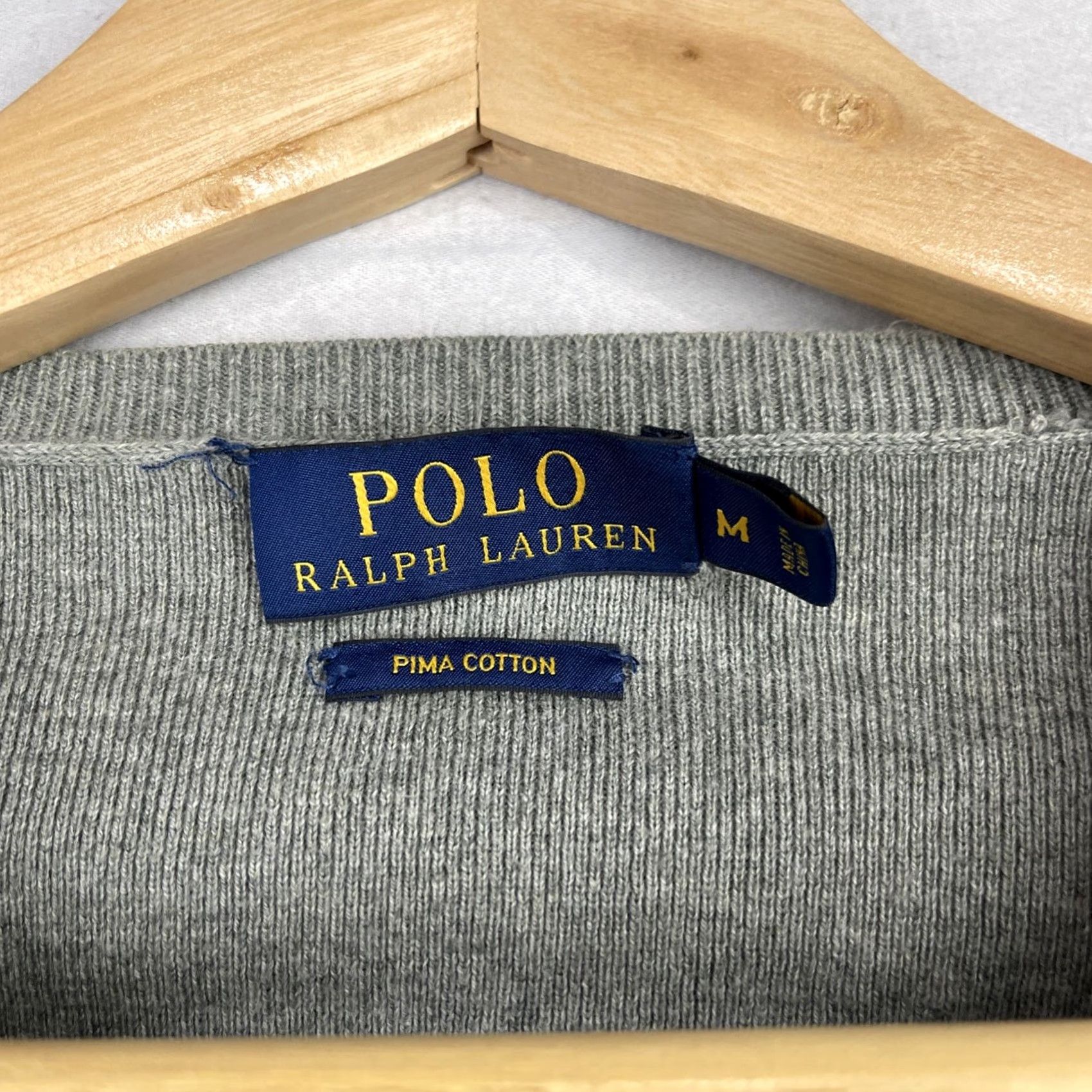 Polo Ralph Lauren Polo Ralph Lauren Sweater Mens M Gray Long Sleeve Pullover Knit Pima Cotton Brown? Size US M / EU 48-50 / 2 - 5 Thumbnail