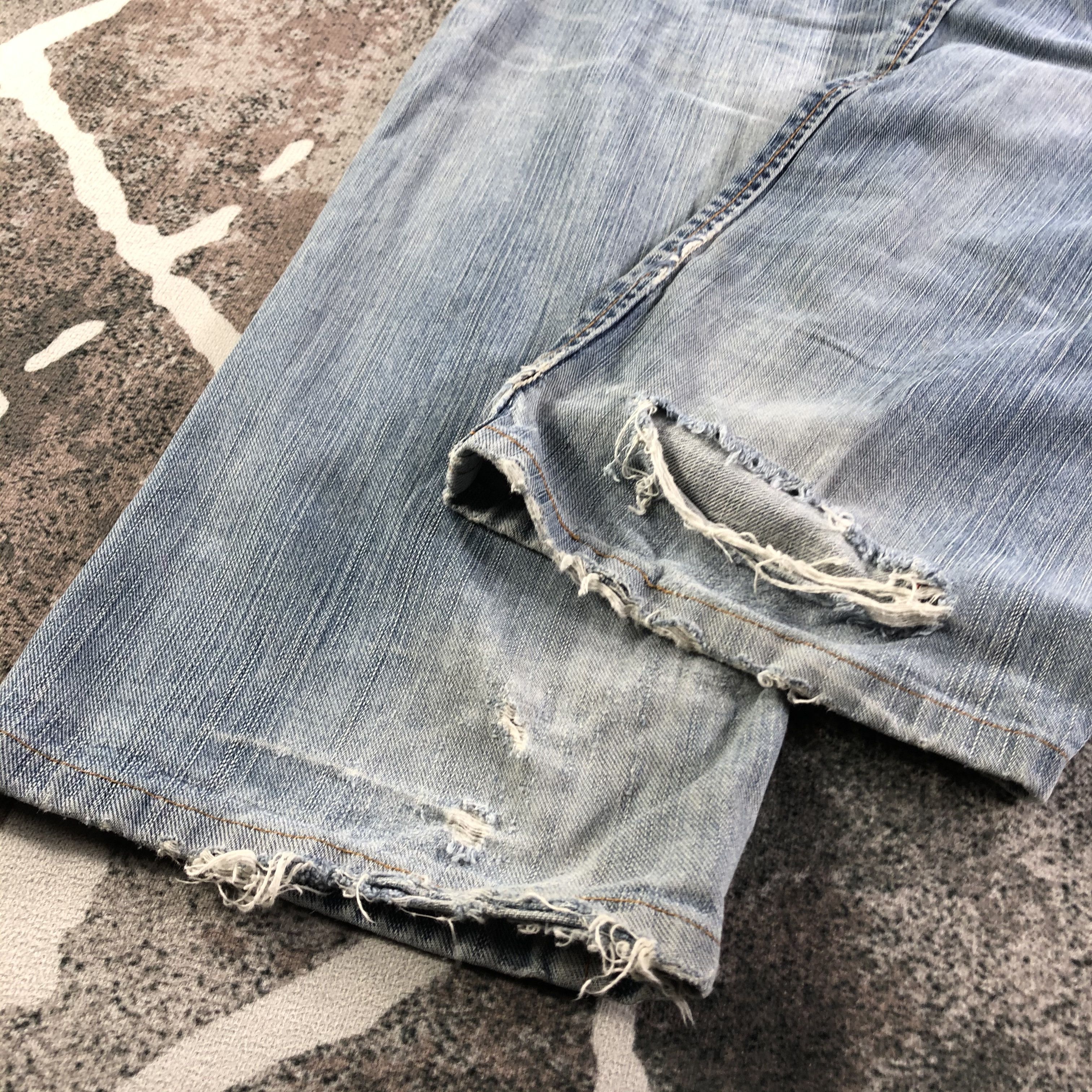 Edwin Edwin XV Jeans Ripped Patchwork Denim KJ2490 Size US 30 / EU 46 - 6 Thumbnail