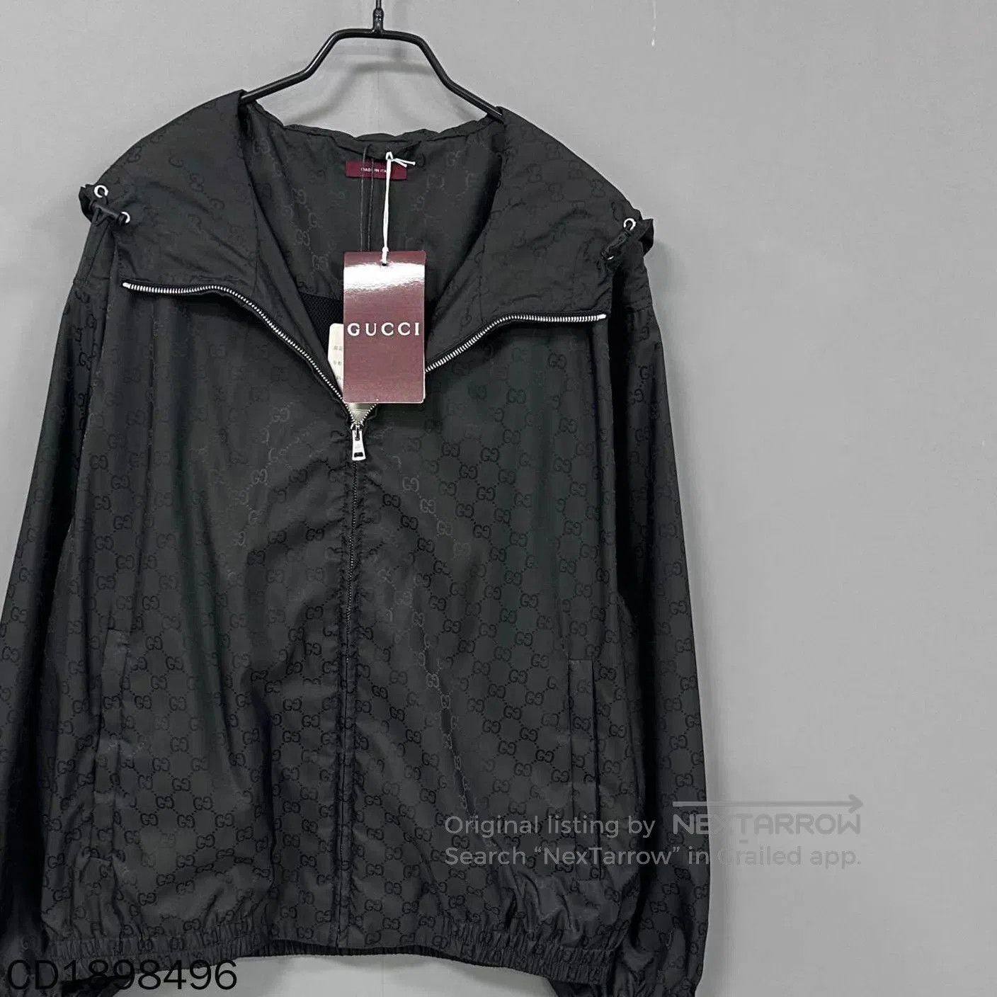 Gucci Black Patterned Zip-Up Light Jacket Size S. Size US S / EU 44-46 / 1 - 2 Thumbnail