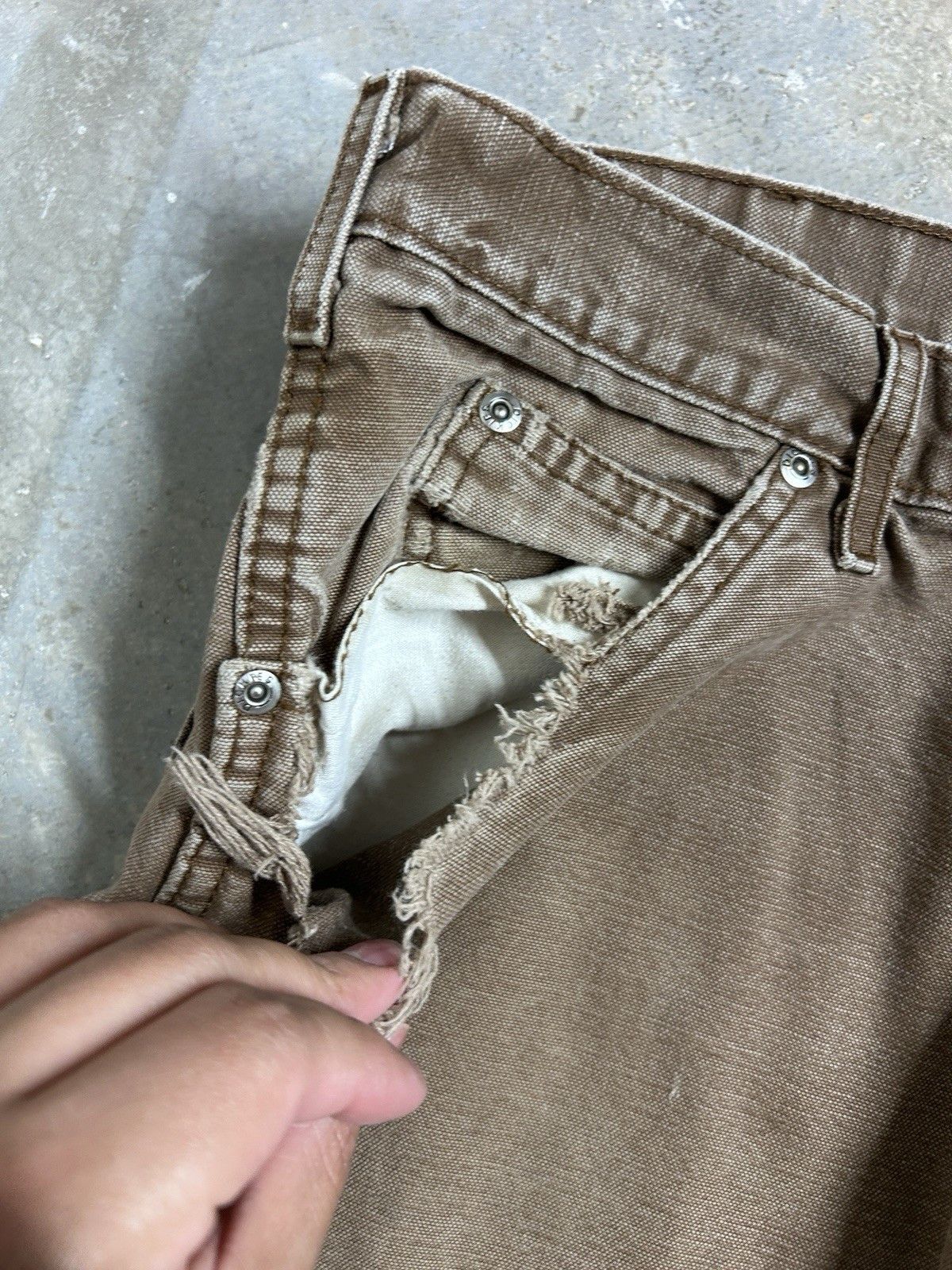 Dickies Vintage Y2K Dickies Carpenter Mocha Pants Size 36x32 Size US 36 / EU 52 - 5 Thumbnail