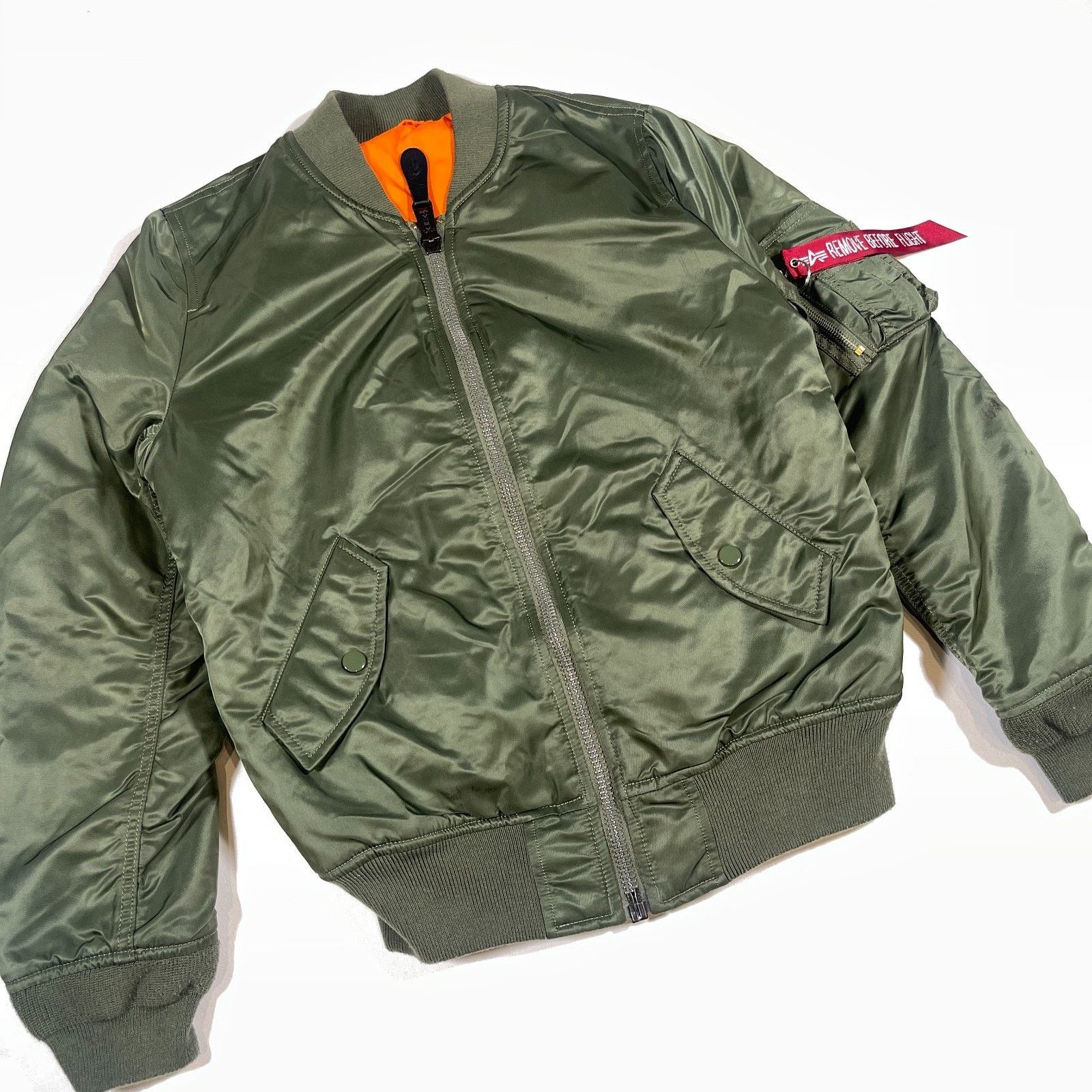 Alpha Industries Alpha Industries MA-1 Bomber Jacket Coat Olive Green Size US XS / EU 42 / 0 - 2 Thumbnail