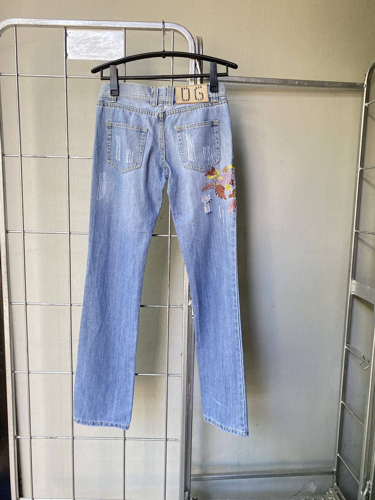 Dolce & Gabbana Dolce & Gabbana Y2K embroidery denim jeans Size 29" - 2 Thumbnail