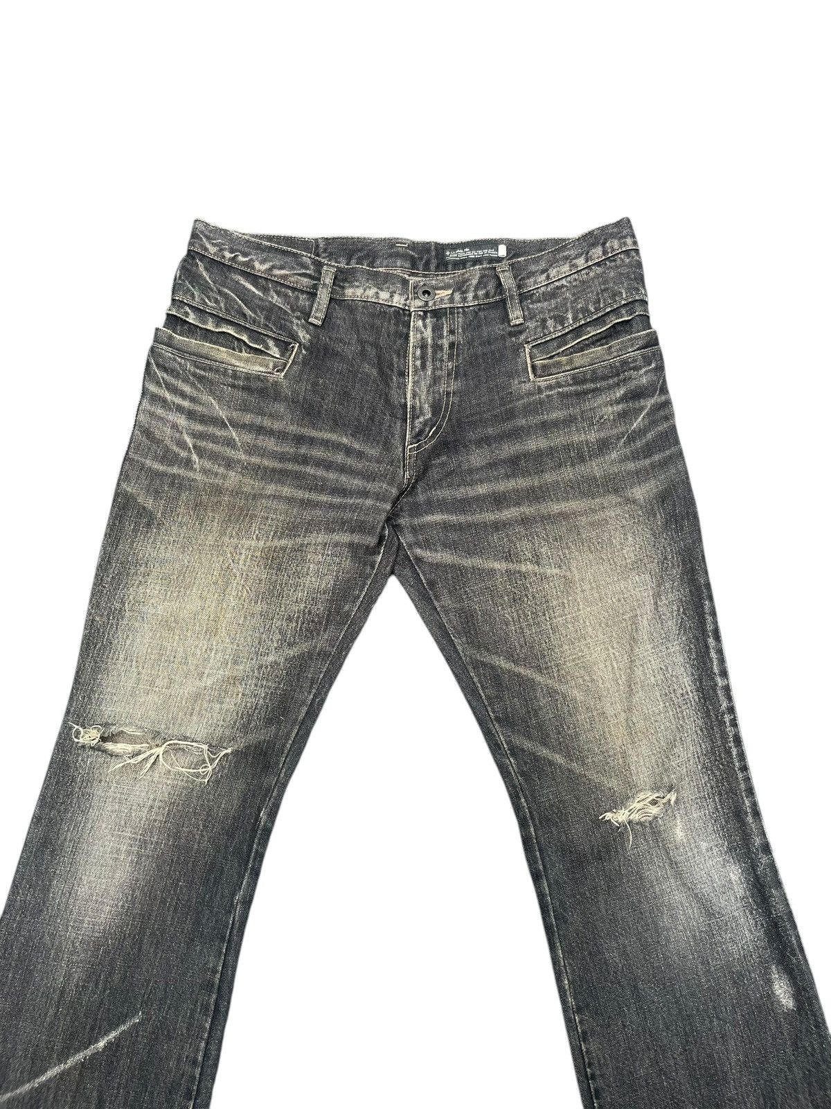 Designer × L7 Real Hip L7 Real Hip Flare Distresed Denim Size US 34 / EU 50 - 3 Thumbnail