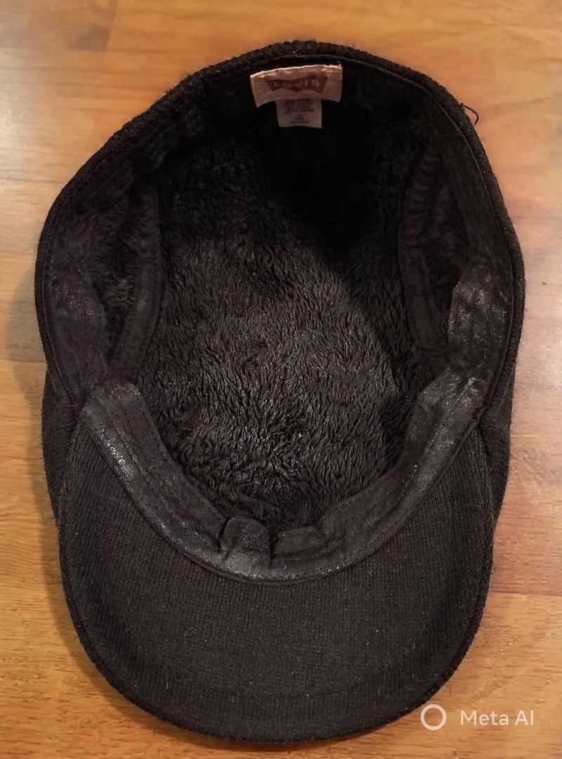 Levi's Levi's Black Knit Flat Cap Ivy Newsboy Hat L/XL Mens Size ONE SIZE - 7 Thumbnail