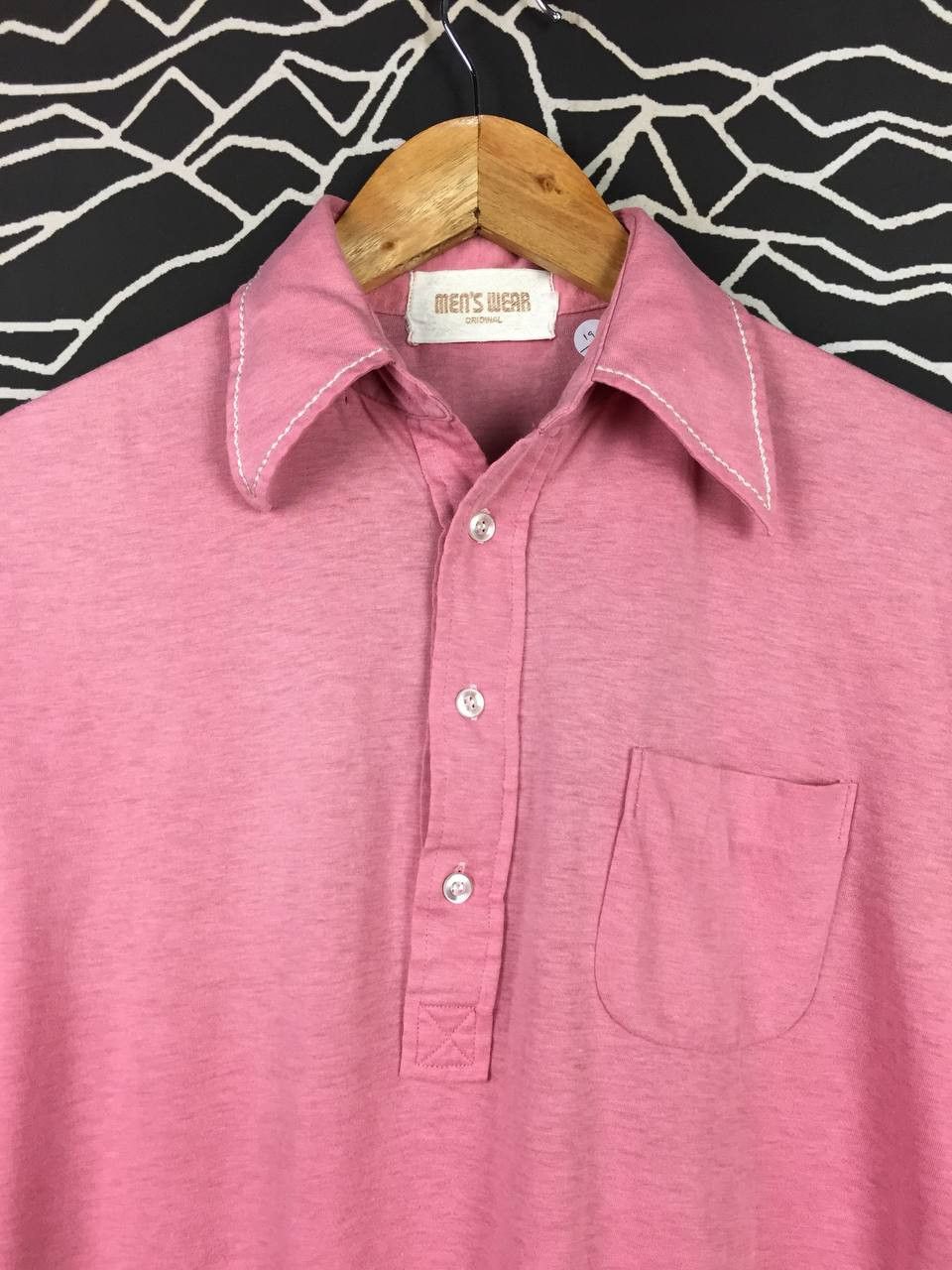 Vintage Vtg 70s 80s Men's Wear Original Retro Mod Style Polo Shirt Size US M / EU 48-50 / 2 - 3 Thumbnail