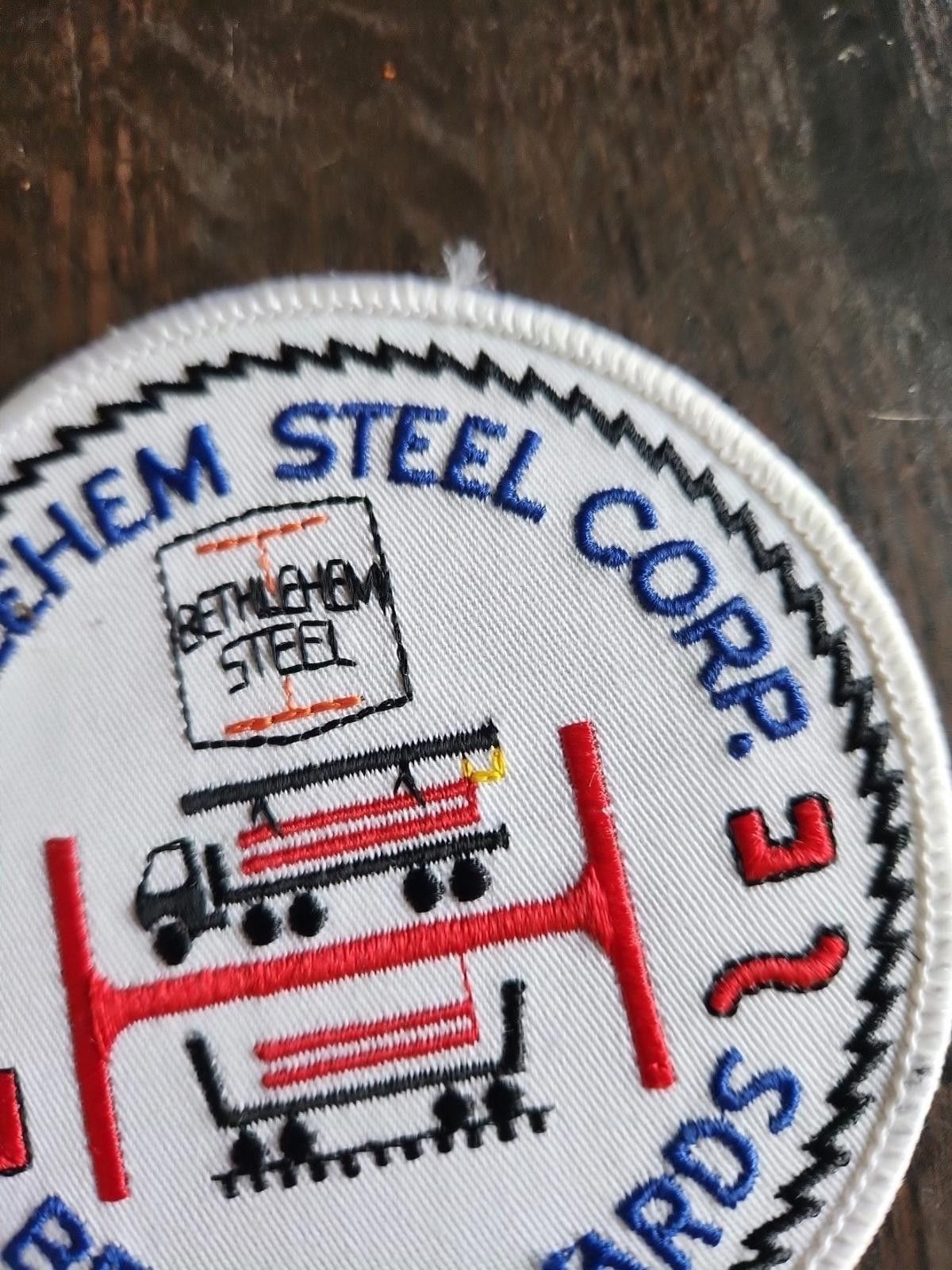 Designer Bethlehem Steel Corp Beam Yards Patch Vintage Rare Unused Size ONE SIZE - 4 Thumbnail