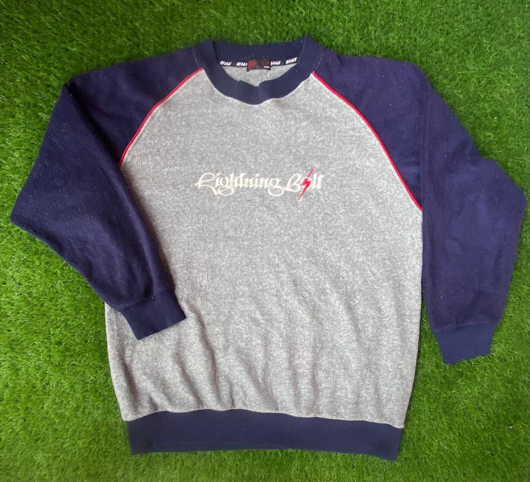 Vintage Vintage Lightning Bolt Sweatshirt Crewneck Size US M / EU 48-50 / 2 - 1 Thumbnail