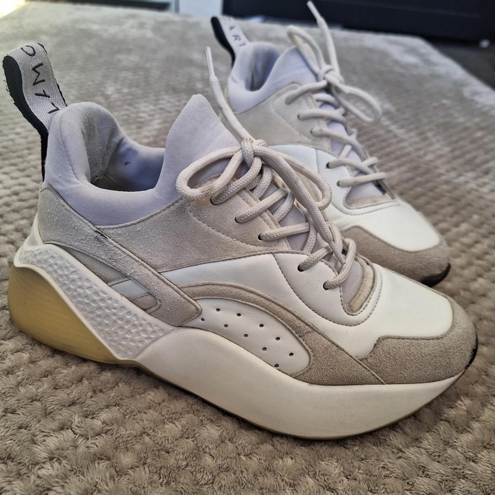 Stella McCartney STELLA McCARTNEY Eclypse Leather Sneakers white women us 35 Size US 6 / IT 36 - 2 Thumbnail