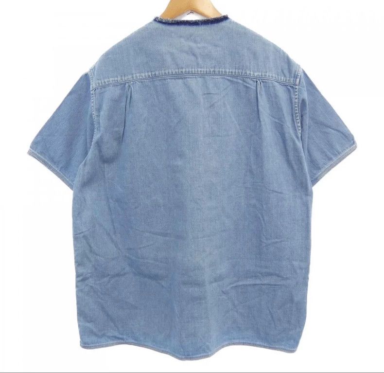 Kapital Kapital Blue dyed wool edge Chinese buckle short-sleeved s Size US M / EU 48-50 / 2 - 2 Thumbnail