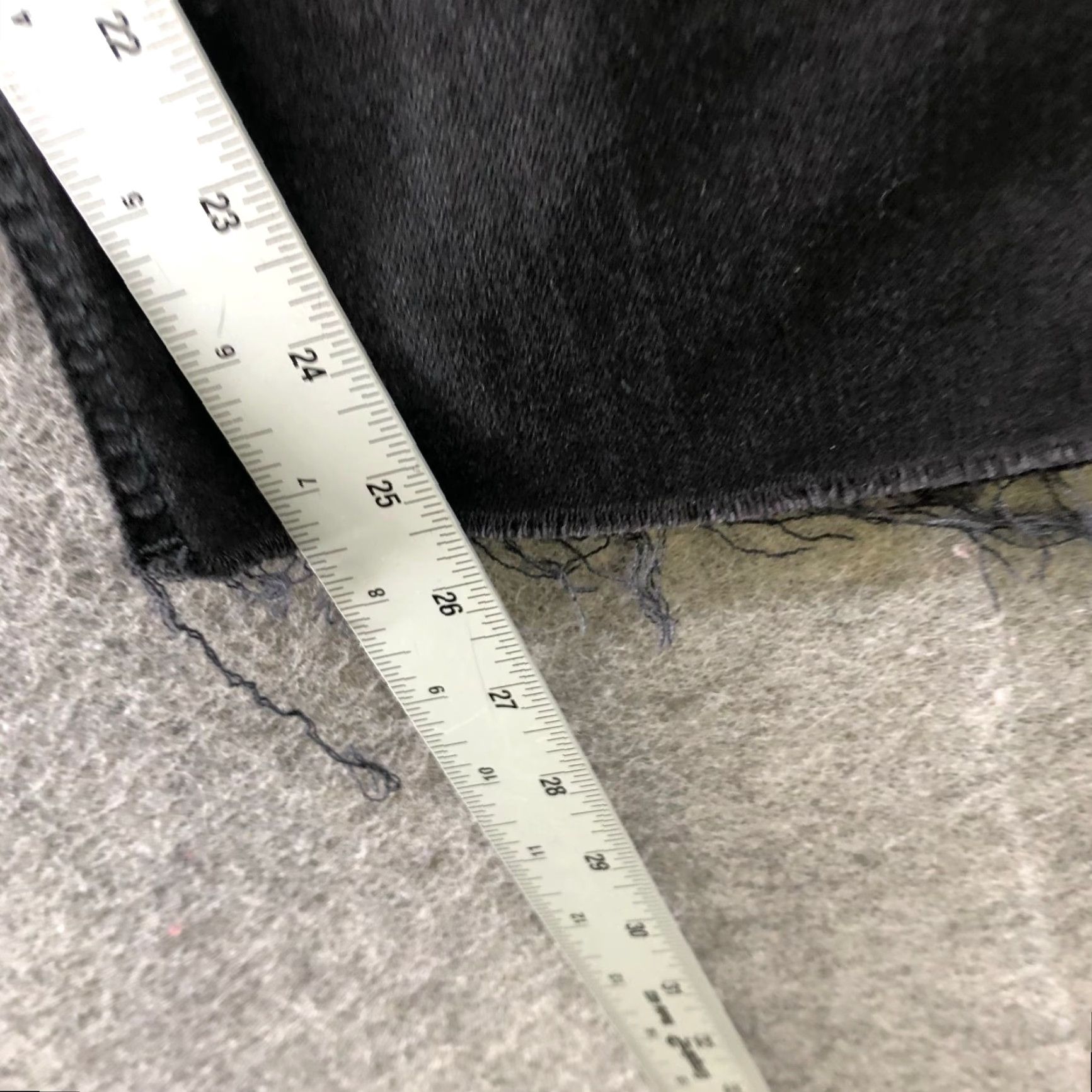 Zara Zara Low Rise Crop Straight Jeans Womens 8 Black Charcoal Wash Raw Hem Frayed Jeans Size 30" / US 8 / IT 44 - 5 Thumbnail