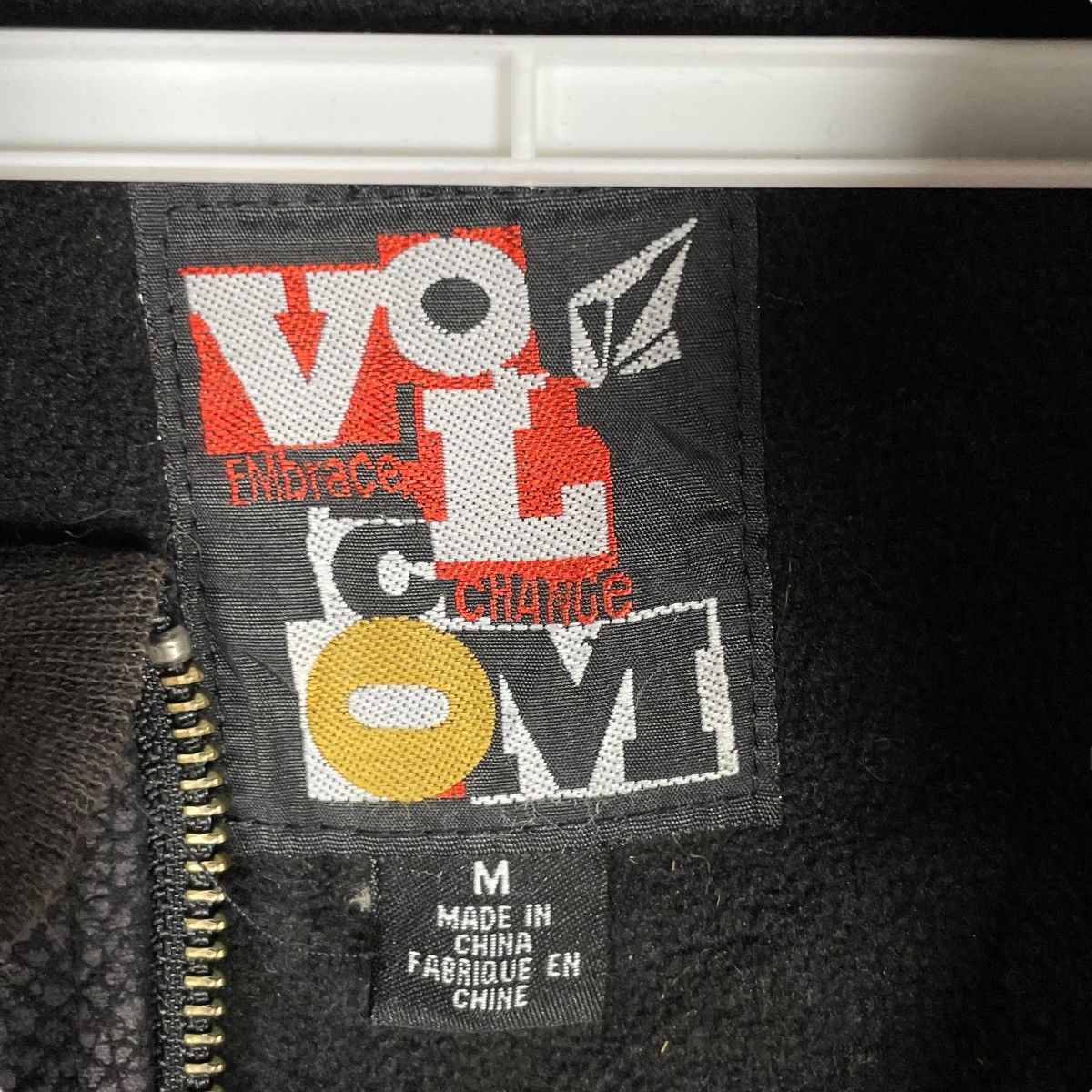 Volcom Vintage Volcom Faux Leather Jacket Hoodie Embroidered Logo Size US M / EU 48-50 / 2 - 10 Thumbnail