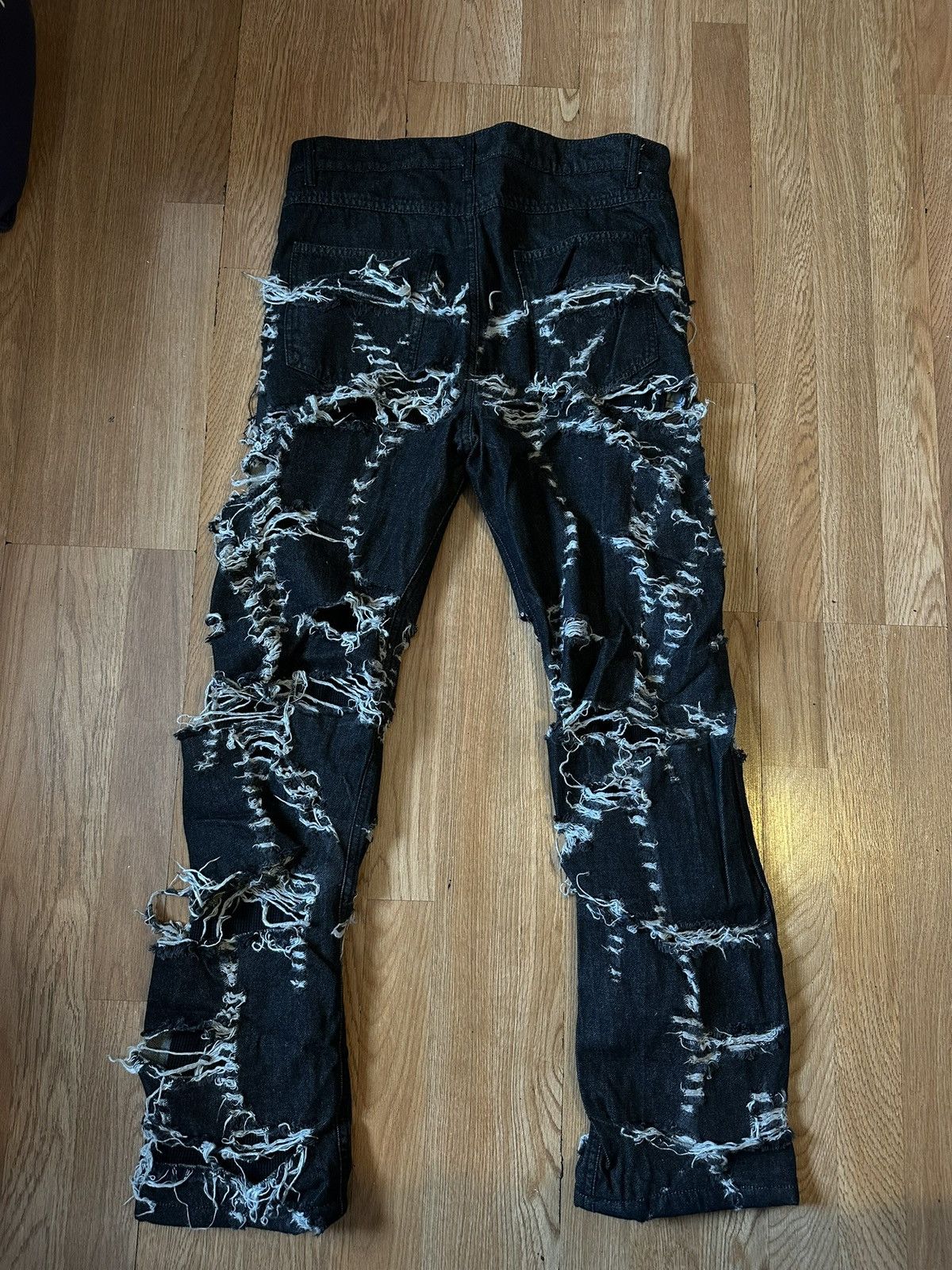 Designer × Vintage THORN DENIM PANTS Size US 34 / EU 50 - 3 Thumbnail