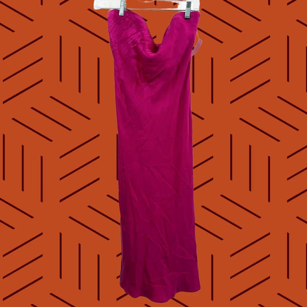 Amanda Uprichard Pre-Owned Amanda Uprichard Pink Size Medium Midi Strapless Dress Size M / US 6-8 / IT 42-44 - 1 Thumbnail
