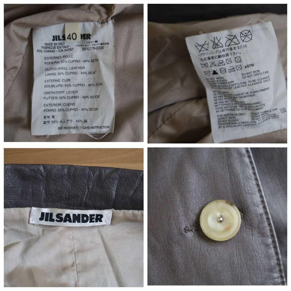 Jil Sander Vitnage Jil Sander Leather Blazer Size S / US 4 / IT 40 - 8 Thumbnail